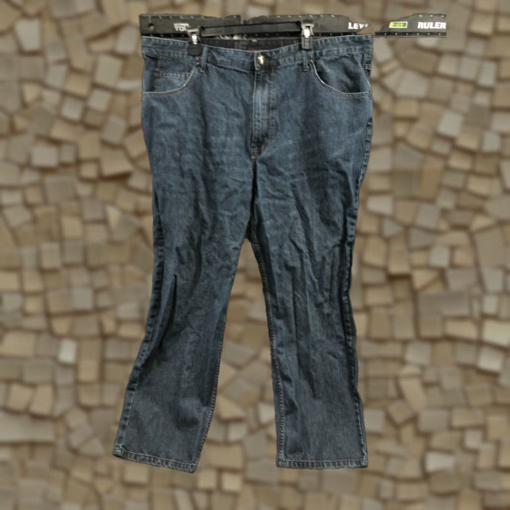 Vintage J.Ferrar Relaxed Straight Jeans 44x30 Mens Dark Blue Wash Denim 5-Pocket Baggy Straight Mens Jeans Size US 44 / EU 60 - 1 Thumbnail