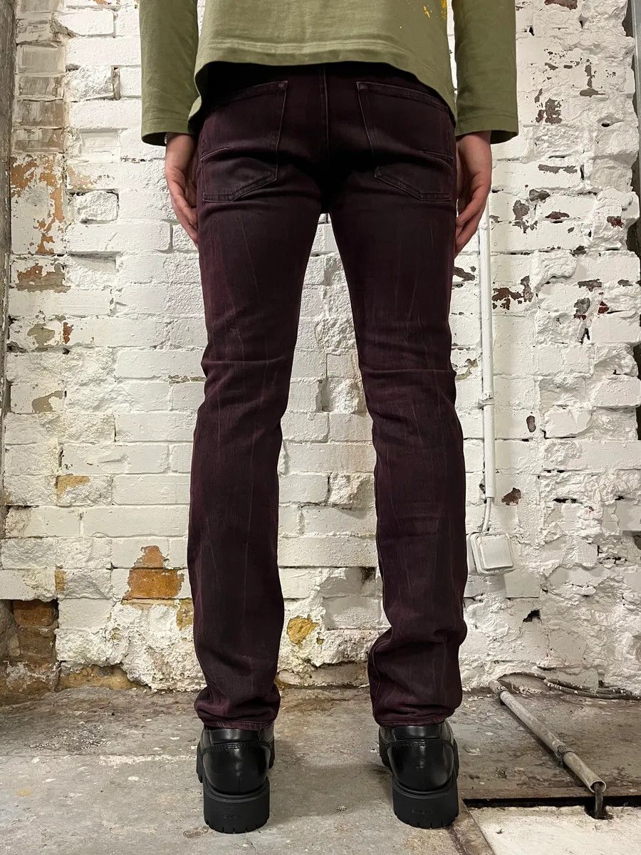 Dior 2010s Dior Purple Shadow Slim Denim Jeans by Kris Van Assche Size US 39 - 5 Thumbnail
