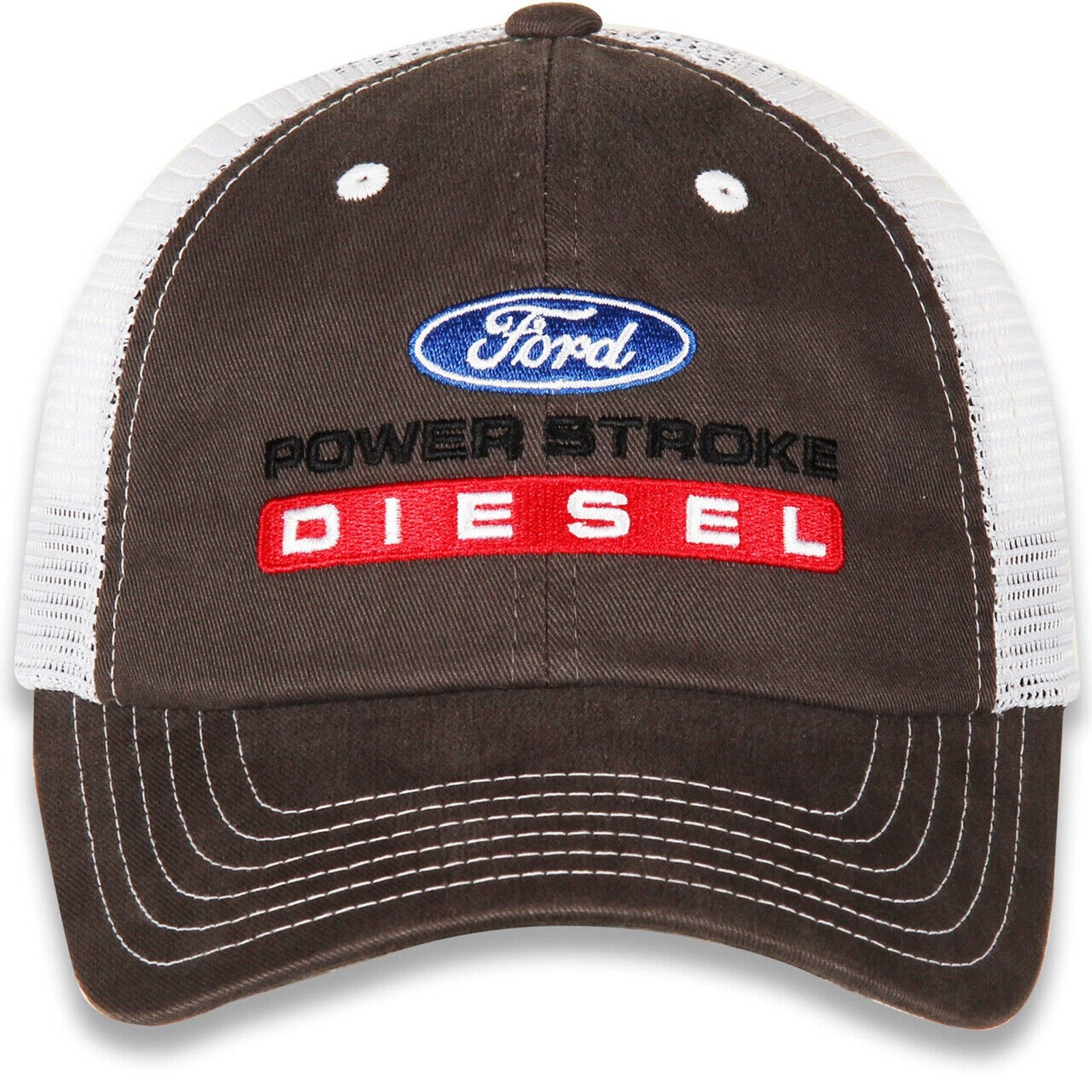 Ford Ford Power Stroke Diesel Men's Embroidered Trucker Hat Cap Size ONE SIZE - 2 Thumbnail