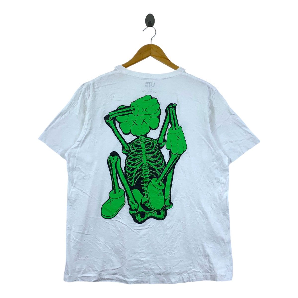 Kaws × Uniqlo KAWS x UNIQLO COMPANION Green Skeleton Tee Shirt Size XL / US 12-14 / IT 48-50 - 4 Thumbnail