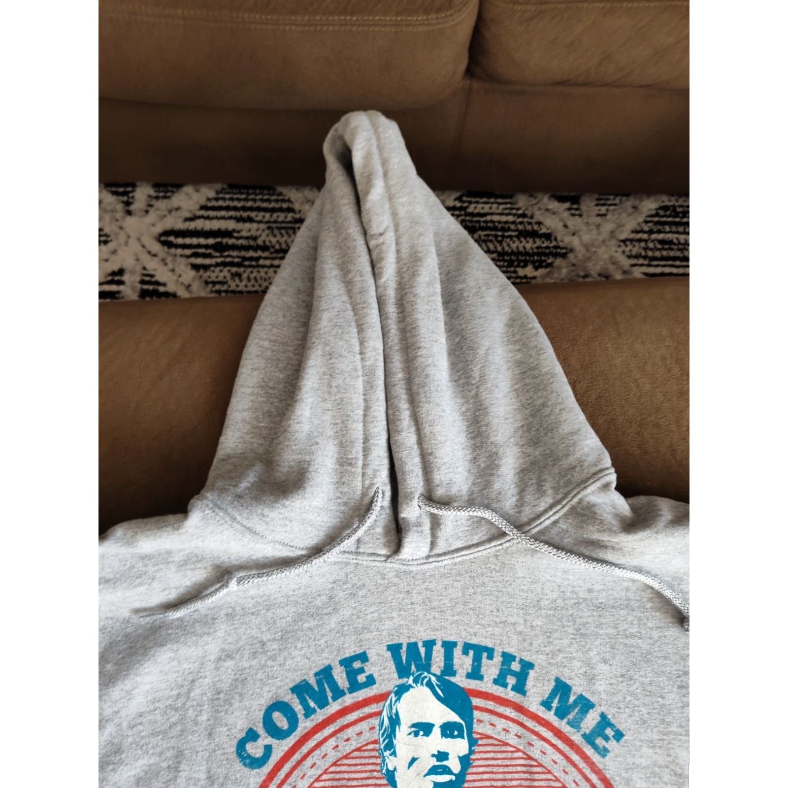 Gildan VINTAGE Arnold Schwarzenegger Gym Hoodie Gray 2XL Pullover Graphic Print Weightlifting Mens Size US XXL / EU 58 / 5 - 7 Thumbnail