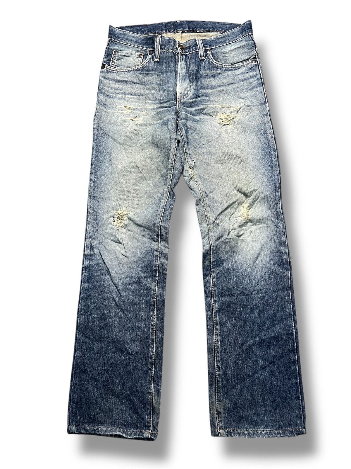 Edwin Edwin Japan EZ503 Zylon Mixed Denim Straight Cut (45) Size US 31 - 1 Thumbnail