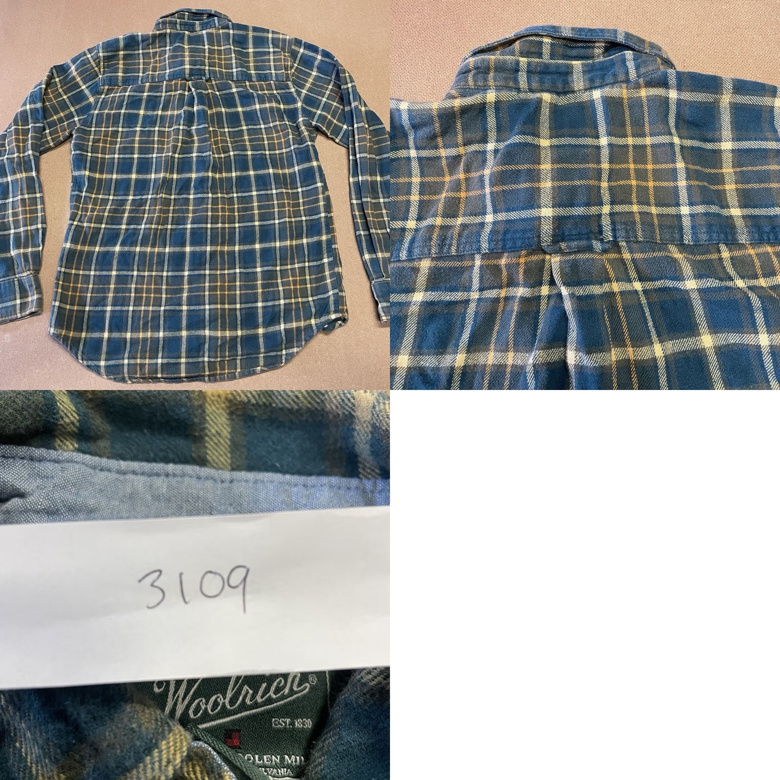 Vintage Woolrich Shirt Casual Button-Down Plaid Pocket Green Yellow 100% Cotton Mens Small Adult Regular Woolrich Shirt Men XS-XL Size US S / EU 44-46 / 1 - 8 Thumbnail