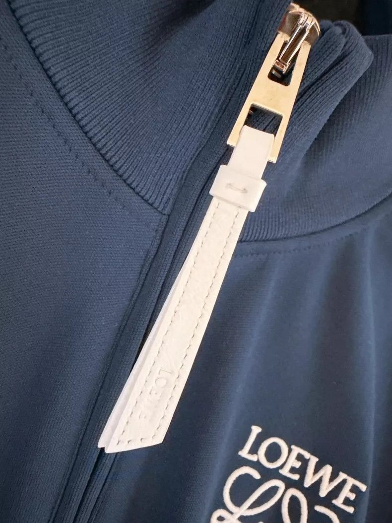 Loewe LOEWE Navy blue high collar sportswear jacket Size XS / US 0-2 / IT 36-38 - 6 Thumbnail