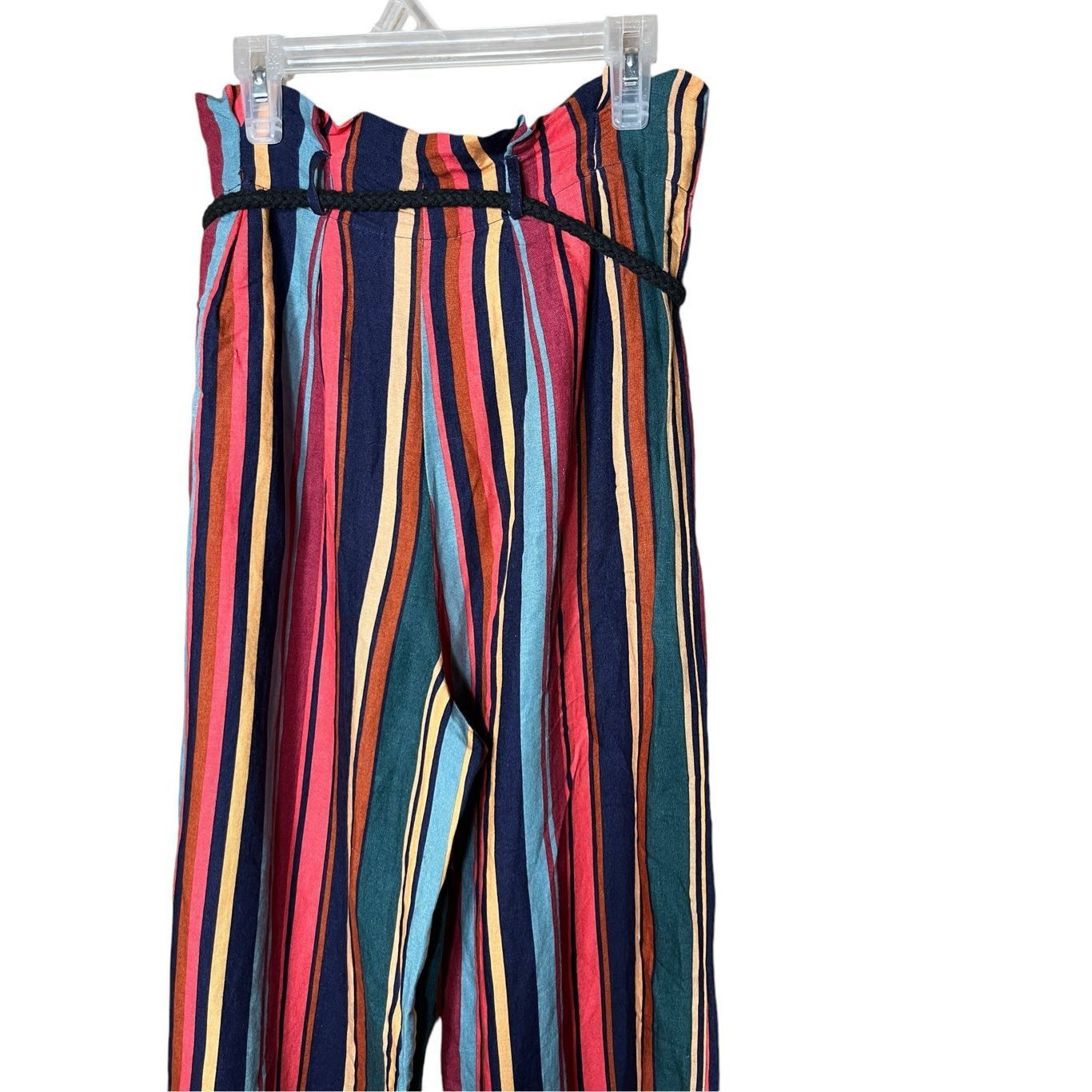Anthropologie Farm Rio Striped Wide-Leg Pants Size S display picture 1