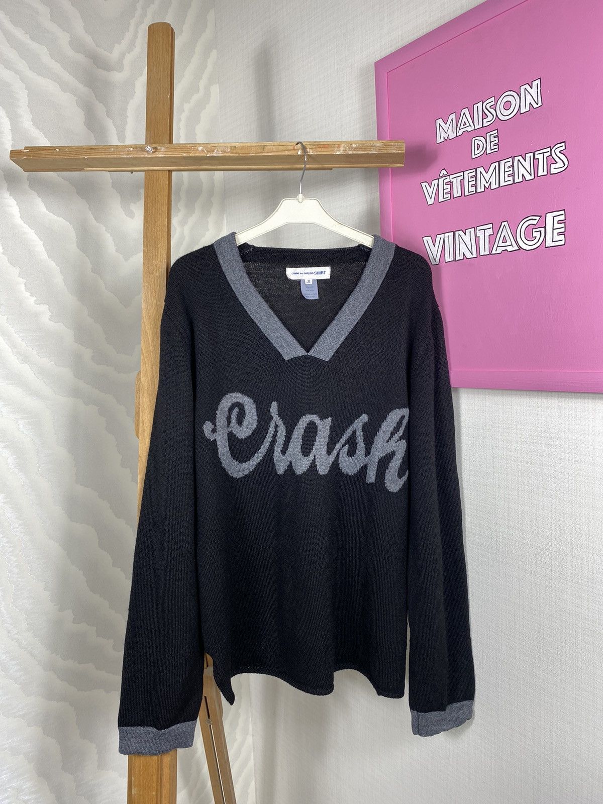 Comme des Garcons × Vintage Comme des Garcons Crash Sweater Size US M / EU 48-50 / 2 - 2 Thumbnail