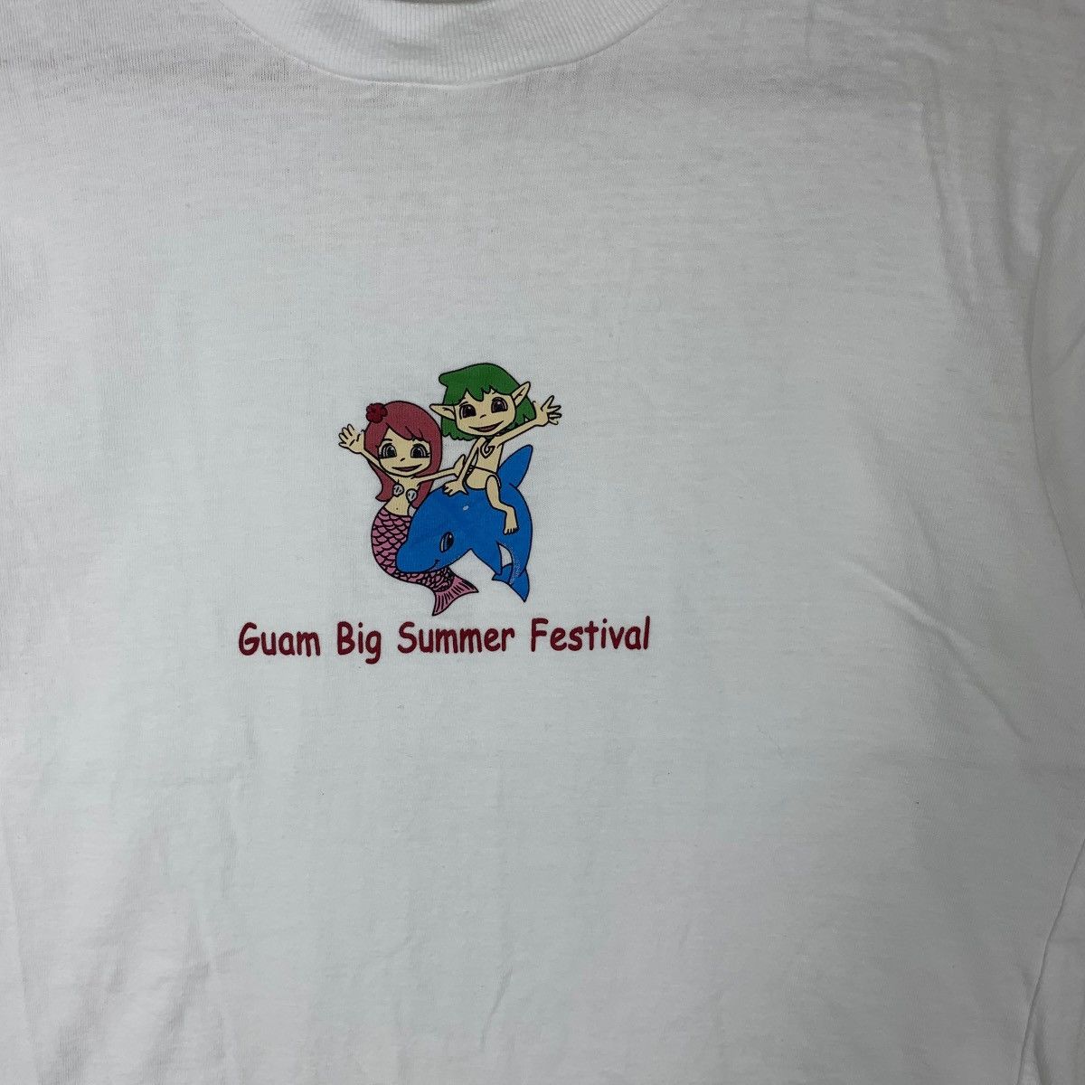 Vintage Vintage 90’ GUAM BIG SUMMER Festival Mermaid Cartoon Tee Size M / US 6-8 / IT 42-44 - 4 Thumbnail