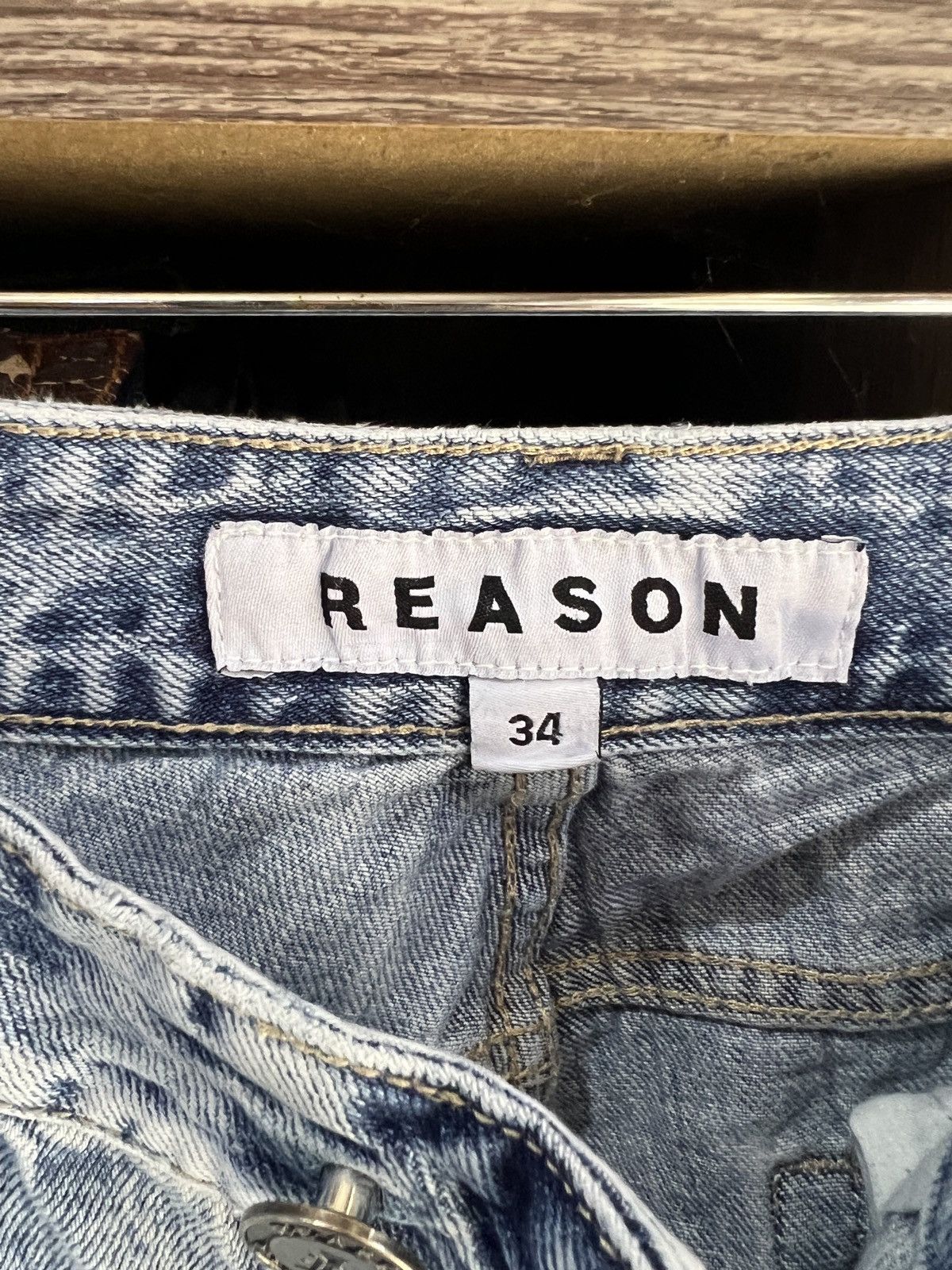 Reason 🔥Reason Patches Cropped Distressed Denim Size US 32 / EU 48 - 13 Thumbnail