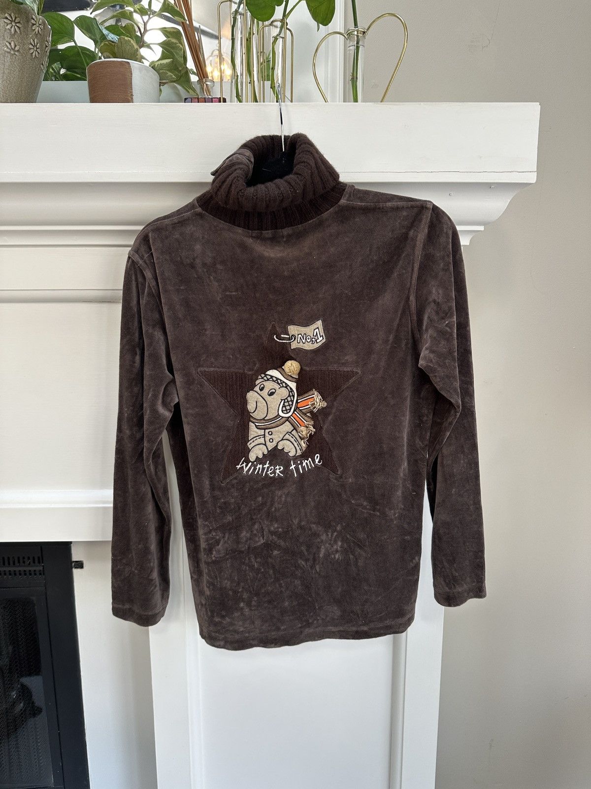 Jean Charles De Castelbajac Jean Charles de Castelbajac Turtleneck Velvet Sweater Size US S / EU 44-46 / 1 - 2 Thumbnail