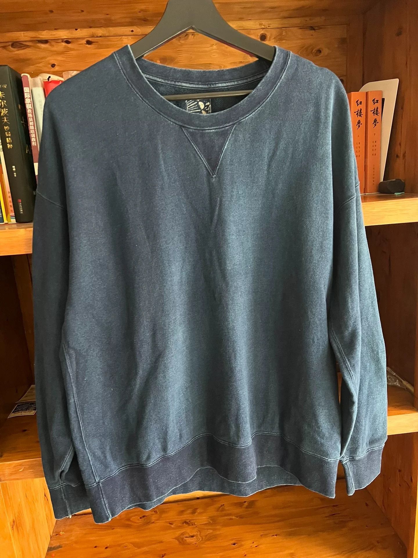 Visvim visvim ict 21 Indigo Distressed Crewneck Sweatshirt Size US M / EU 48-50 / 2 - 2 Thumbnail