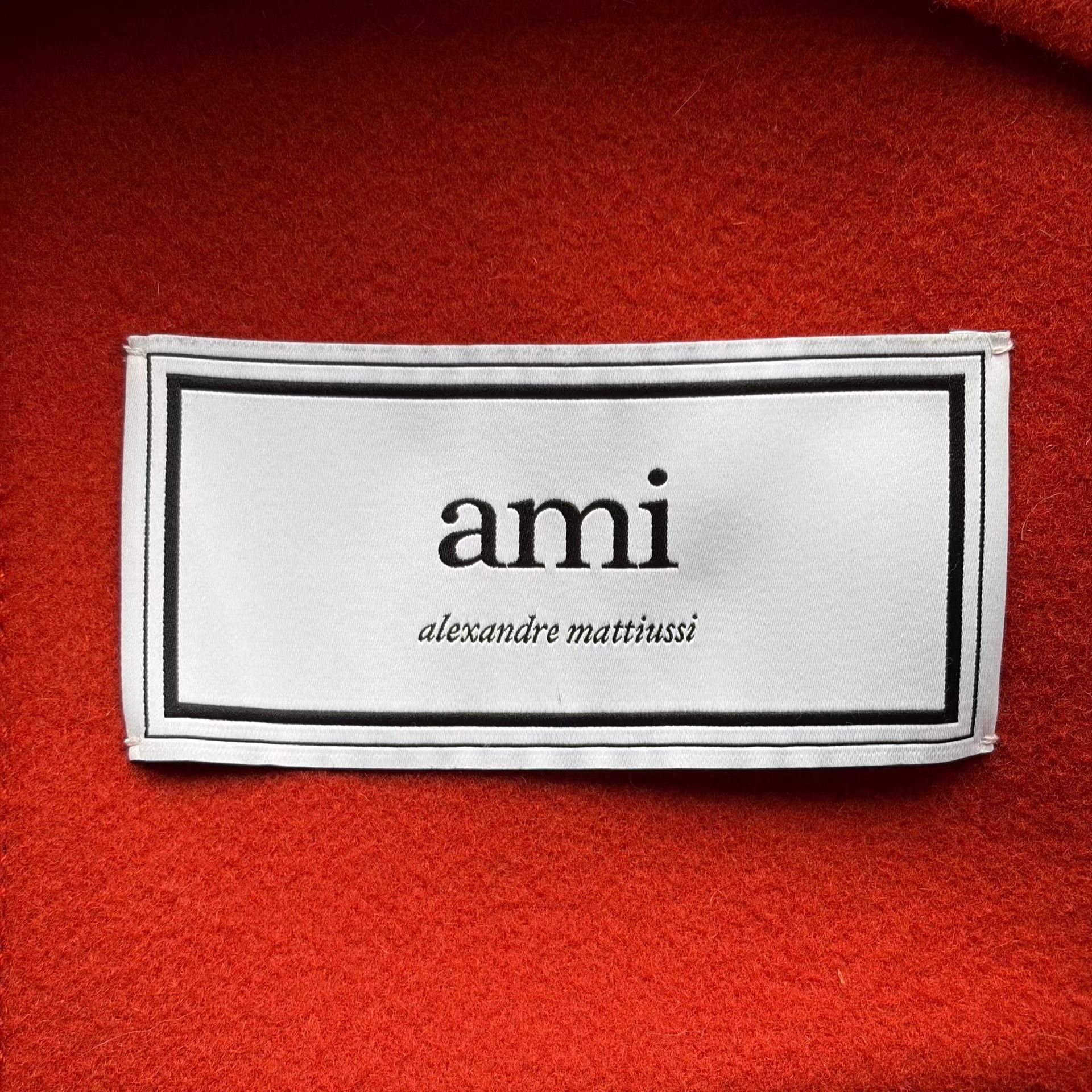 AMI Ami Orange-Red Wool Jacket with Double Pockets K4 Size US M / EU 48-50 / 2 - 6 Thumbnail