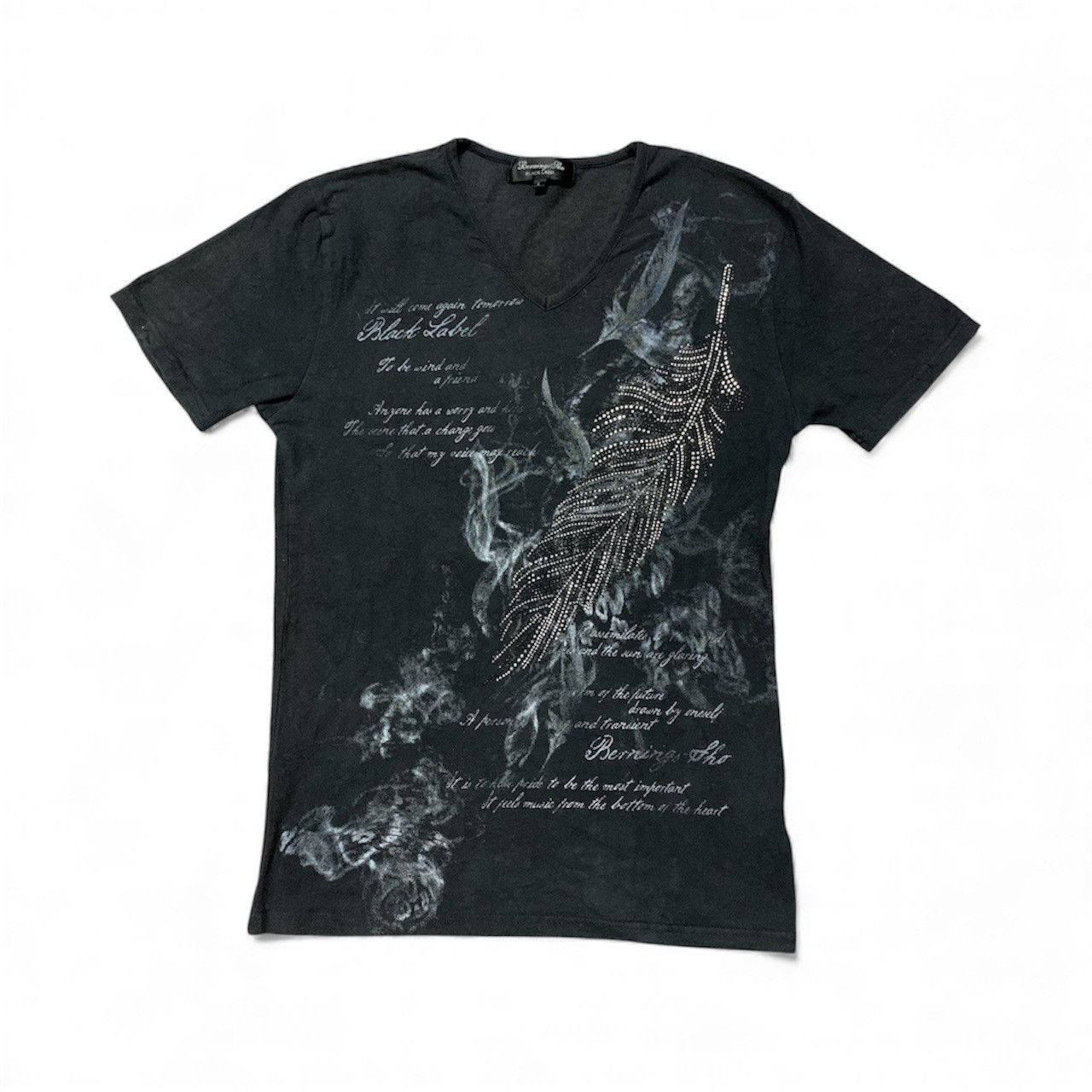 トップス archive goa three feathers print T-shirt トップス archive