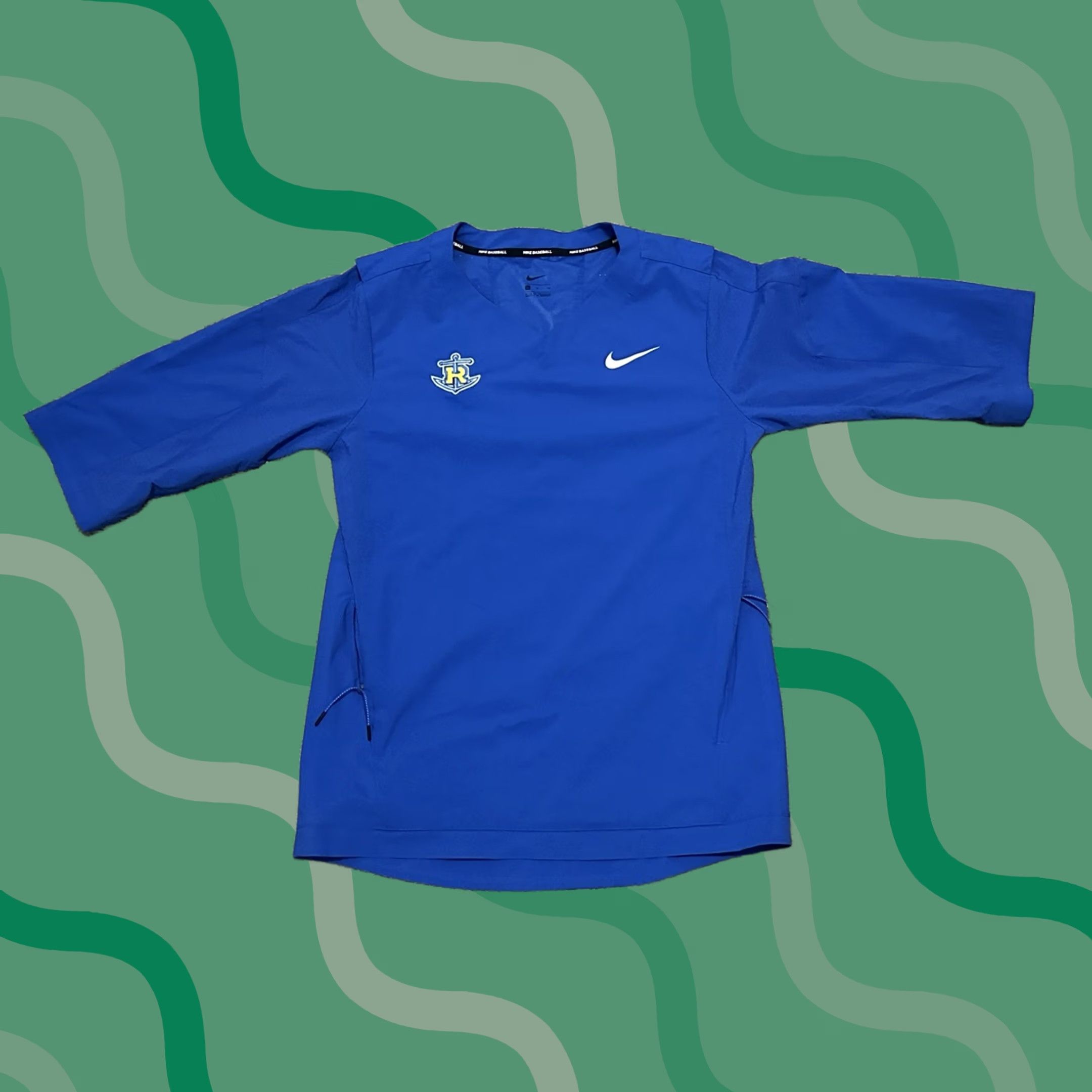 Nike Nike Baseball Jacket Windbreaker Mens Small Blue Lightweight Rollins Tars Regular Fit Activewear Spring Fall Winter Jacket Size US S / EU 44-46 / 1 - 1 Thumbnail