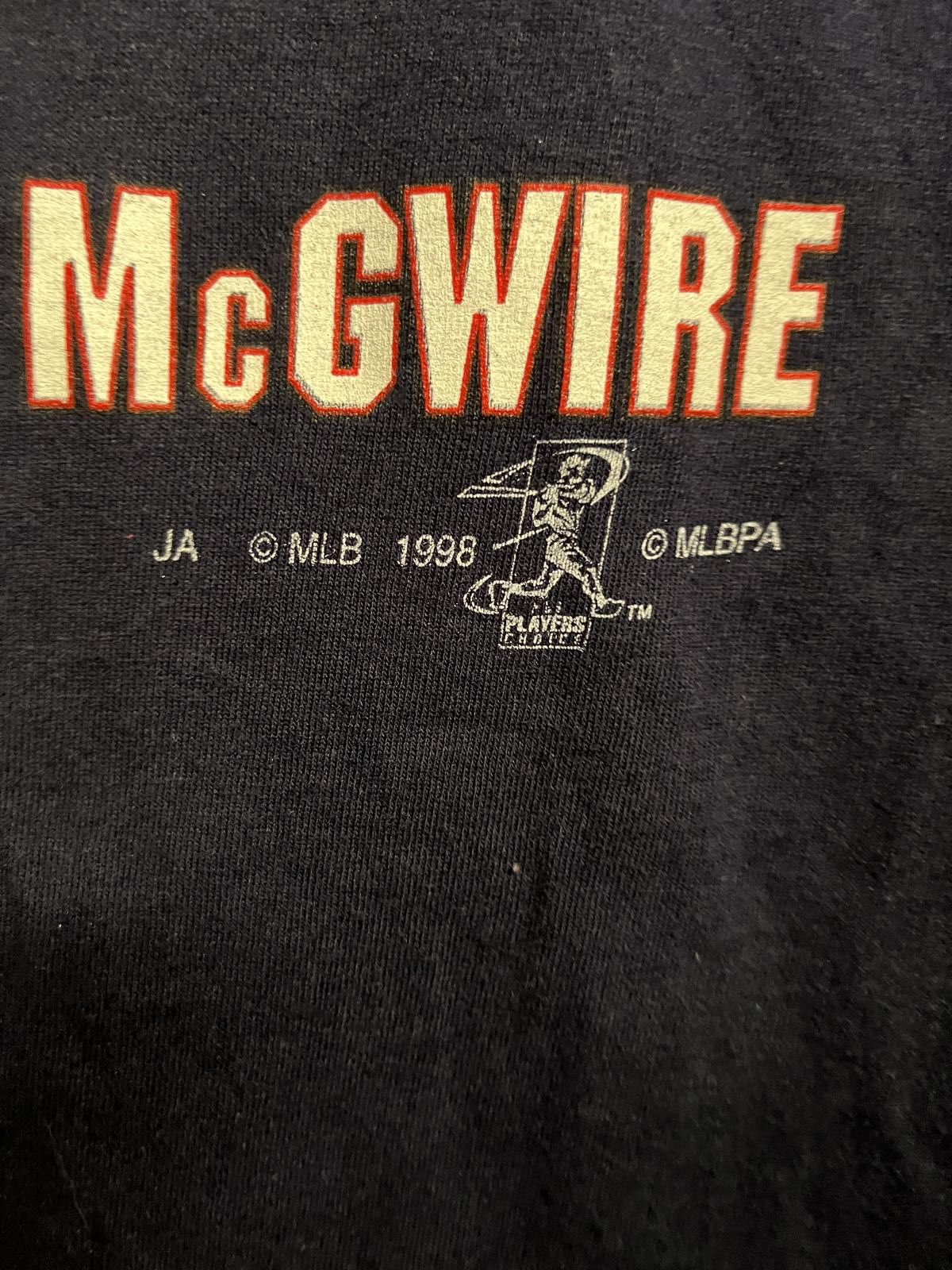 Designer Mark McGwire T-shirt 61 Home Runs Record 1998 Tee - M Size US M / EU 48-50 / 2 - 4 Thumbnail