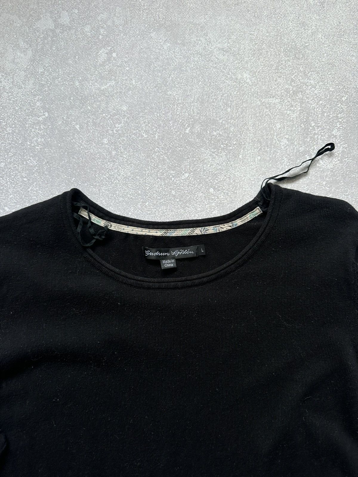 Gudrun Sjoden GUDRUN SJODEN Black Long Sleeve Lagenlook A-Line Sweater Size L / US 10 / IT 46 - 3 Thumbnail