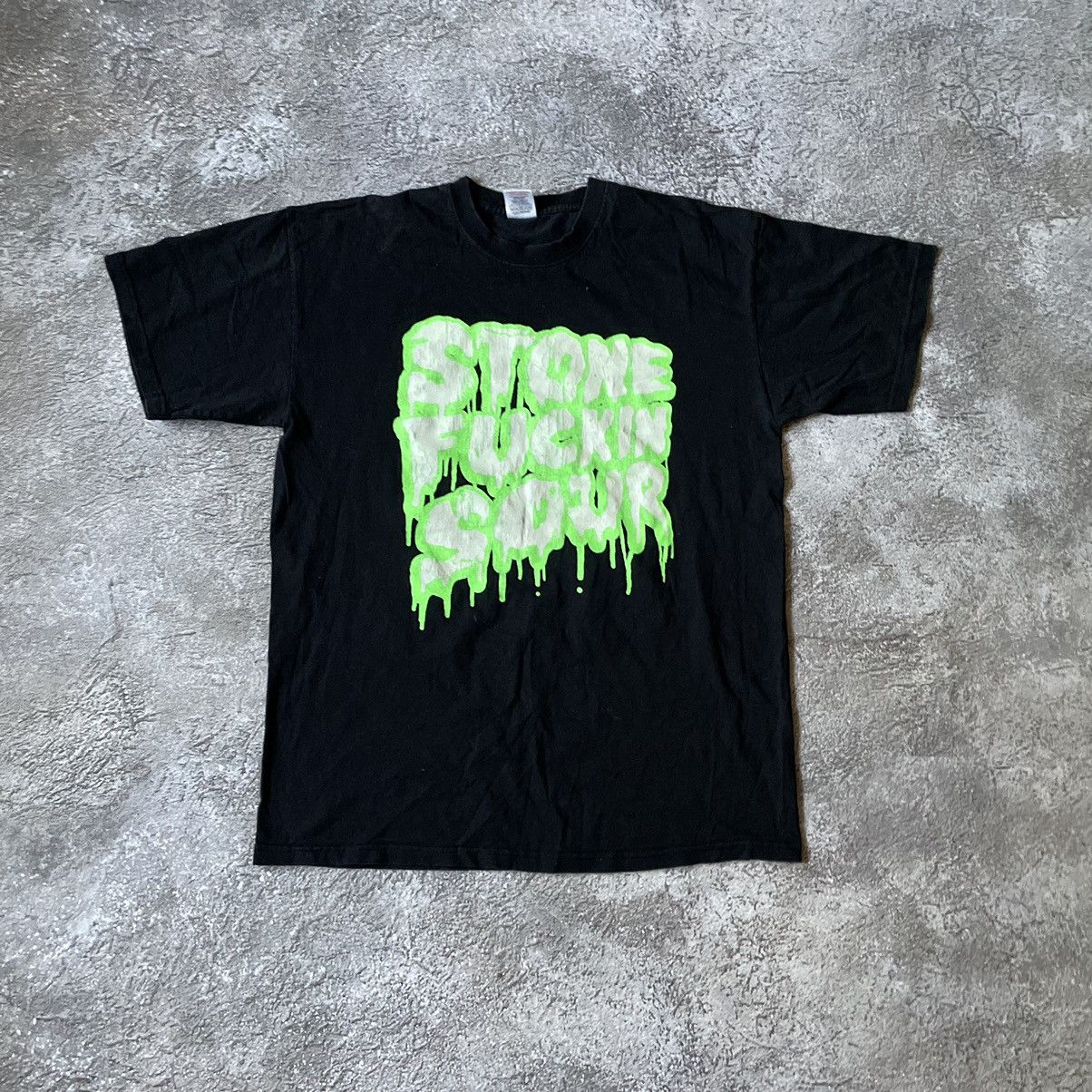 Vintage Vintage Y2K Abstract Graphic Tee Grunge Thrashed Black M Size US M / EU 48-50 / 2 - 3 Thumbnail