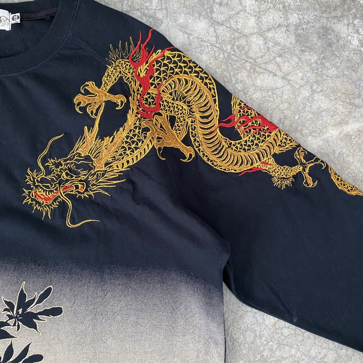 Karakuri Tamashii Karakuri Tamashii Wagara Dragon Sakura Fans Embroidered Tee Size US XL / EU 56 / 4 - 7 Thumbnail