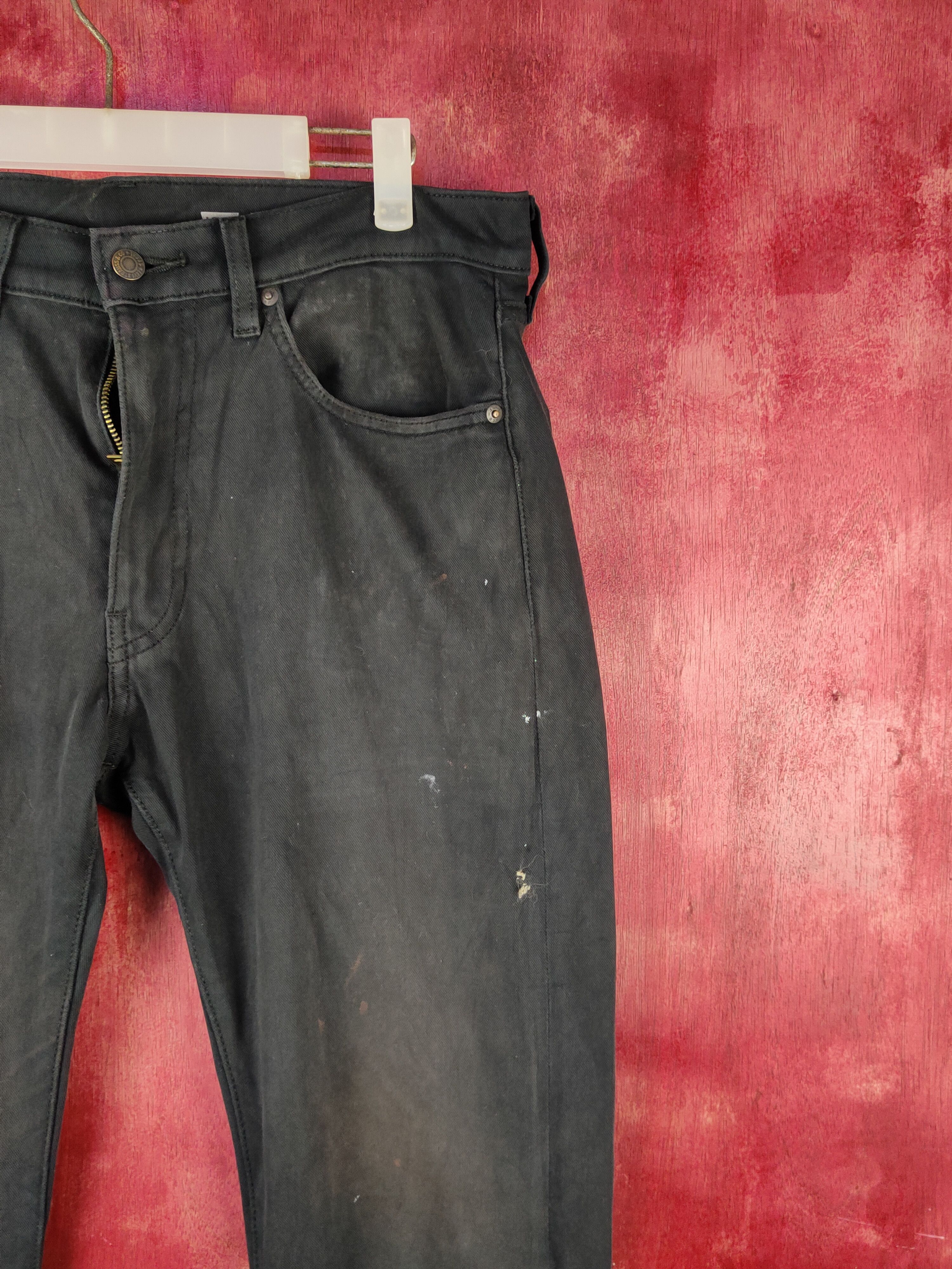 Levi's Levi's big E Black denim jeans Casual Pants #S1567 Size US 32 / EU 48 - 6 Thumbnail