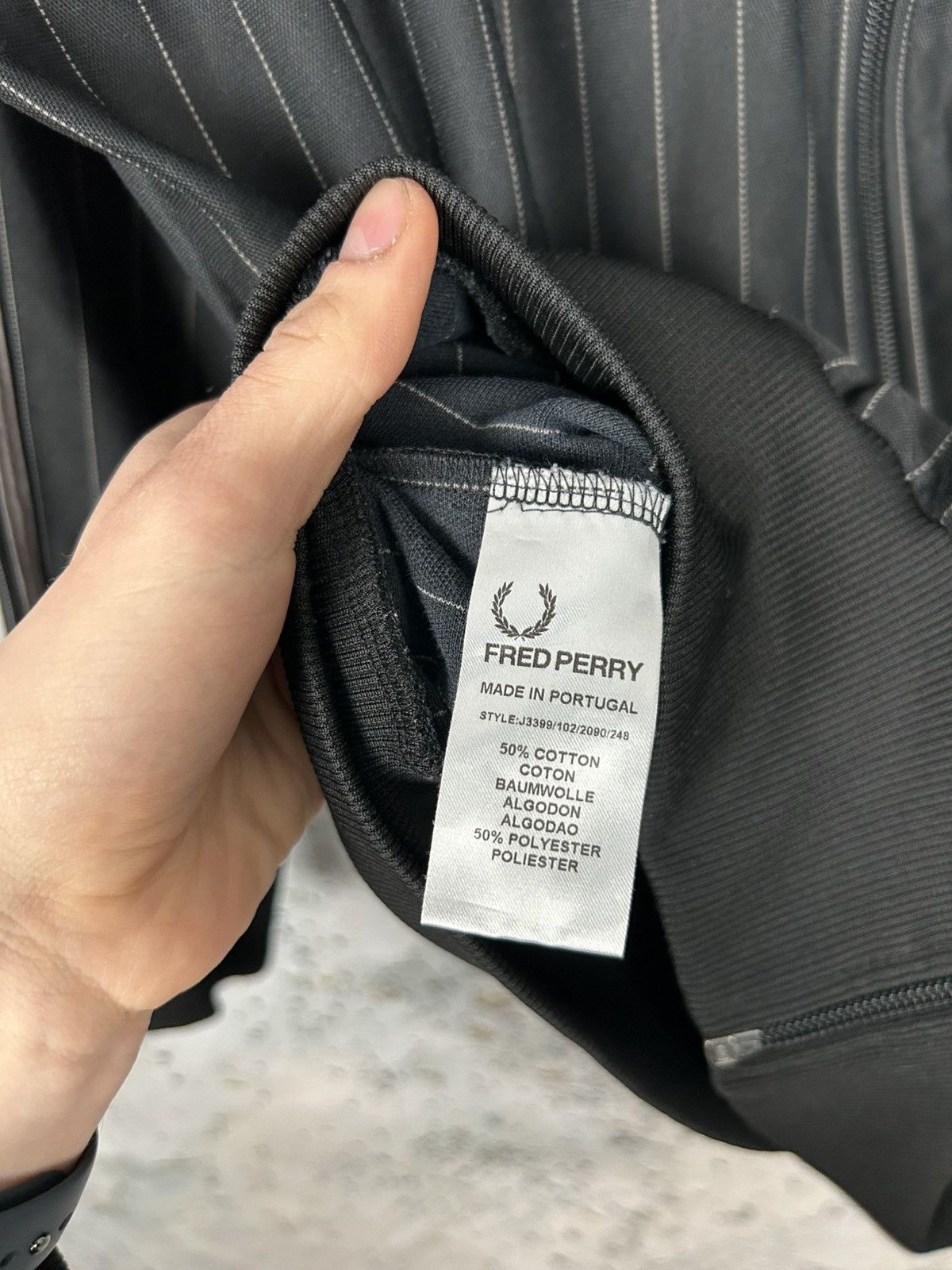 Fred Perry × Vintage Vintage Fred Perry 90s Zip Sweatshirt Sport Stripe Premium Size US L / EU 52-54 / 3 - 7 Thumbnail