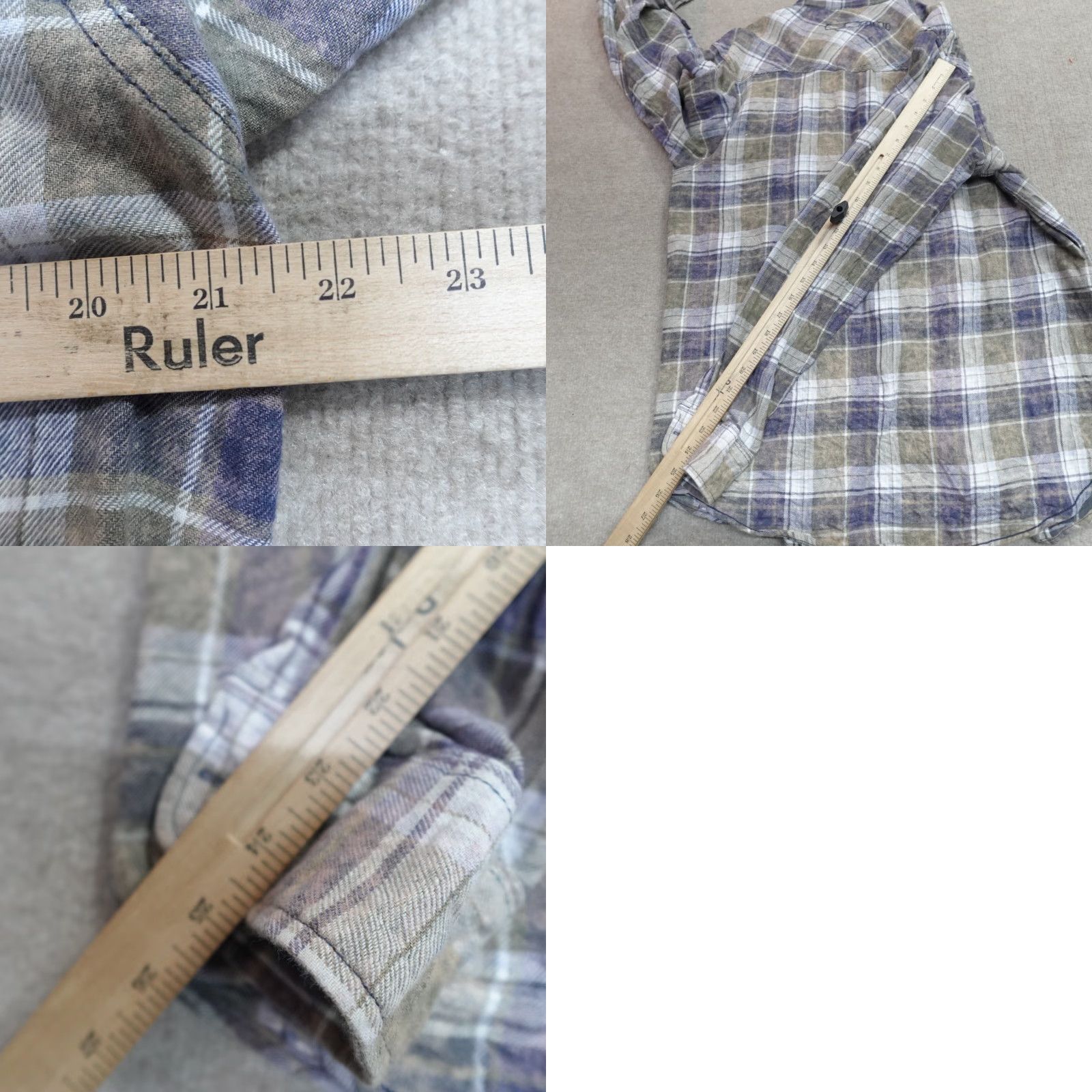 Vintage VINTAGE Triple Five Soul Shirt Plaid Blue L Long Sleeve Button-Up Cotton Flannel USA Men Size US L / EU 52-54 / 3 - 8 Thumbnail
