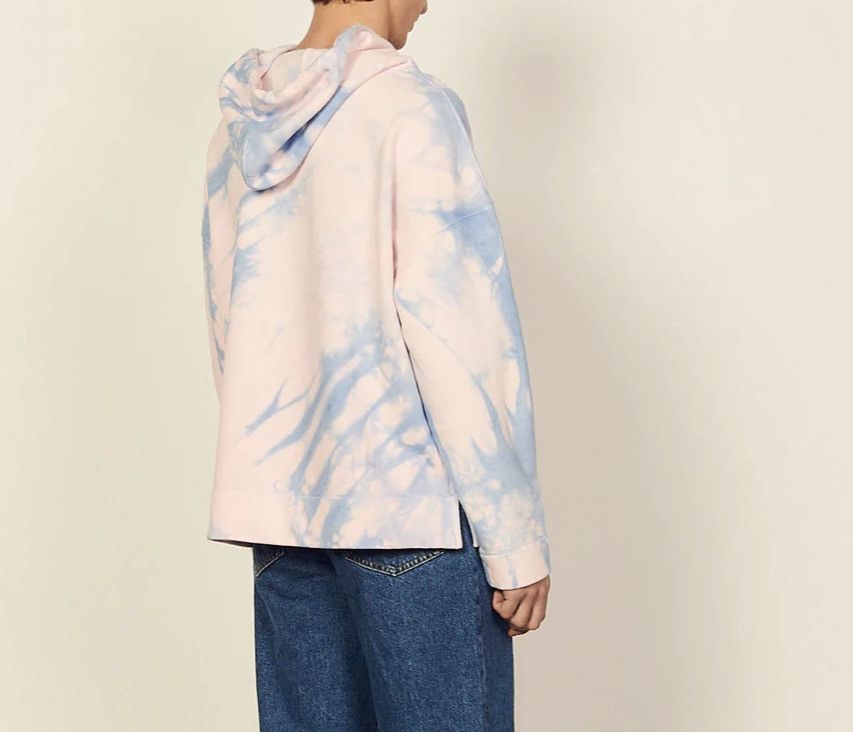 Sandro Sandro Tie Dye Cotton Hoodie Blue / Pink ( S ) Size US S / EU 44-46 / 1 - 2 Thumbnail