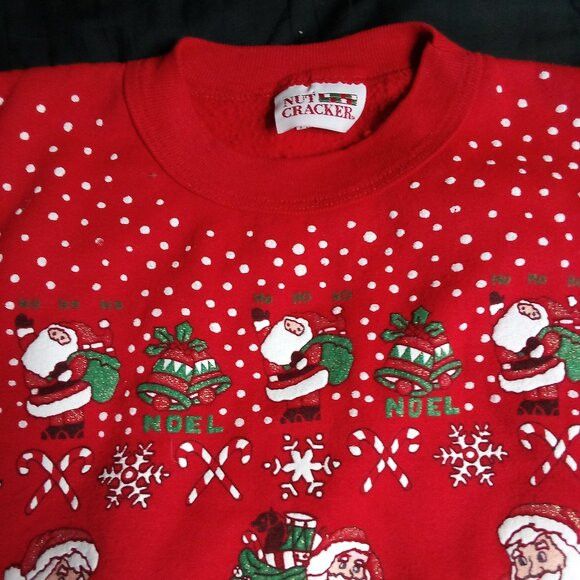 Other Vintage Nut Cracker Santa Claus Christmas AOP Sweatshirt Size US M / EU 48-50 / 2 - 3 Thumbnail