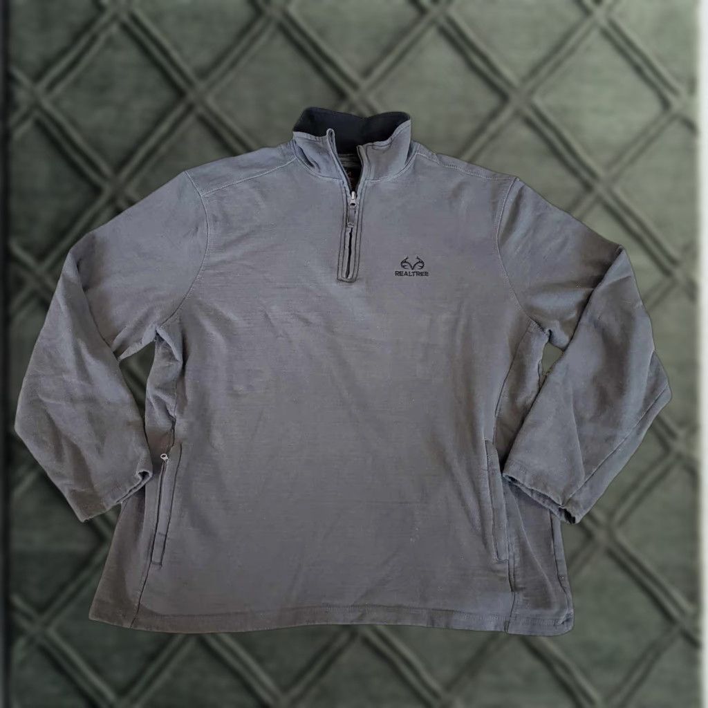 Realtree Realtree Pullover Quarter Zip Fleece Sweater Sweatshirt Men’s XL Size Multicolor 1/4 Zip Mock Neck Logo Classic Outdoor Pattern Solid Shirt Sweater Size US XL / EU 56 / 4 - 1 Thumbnail