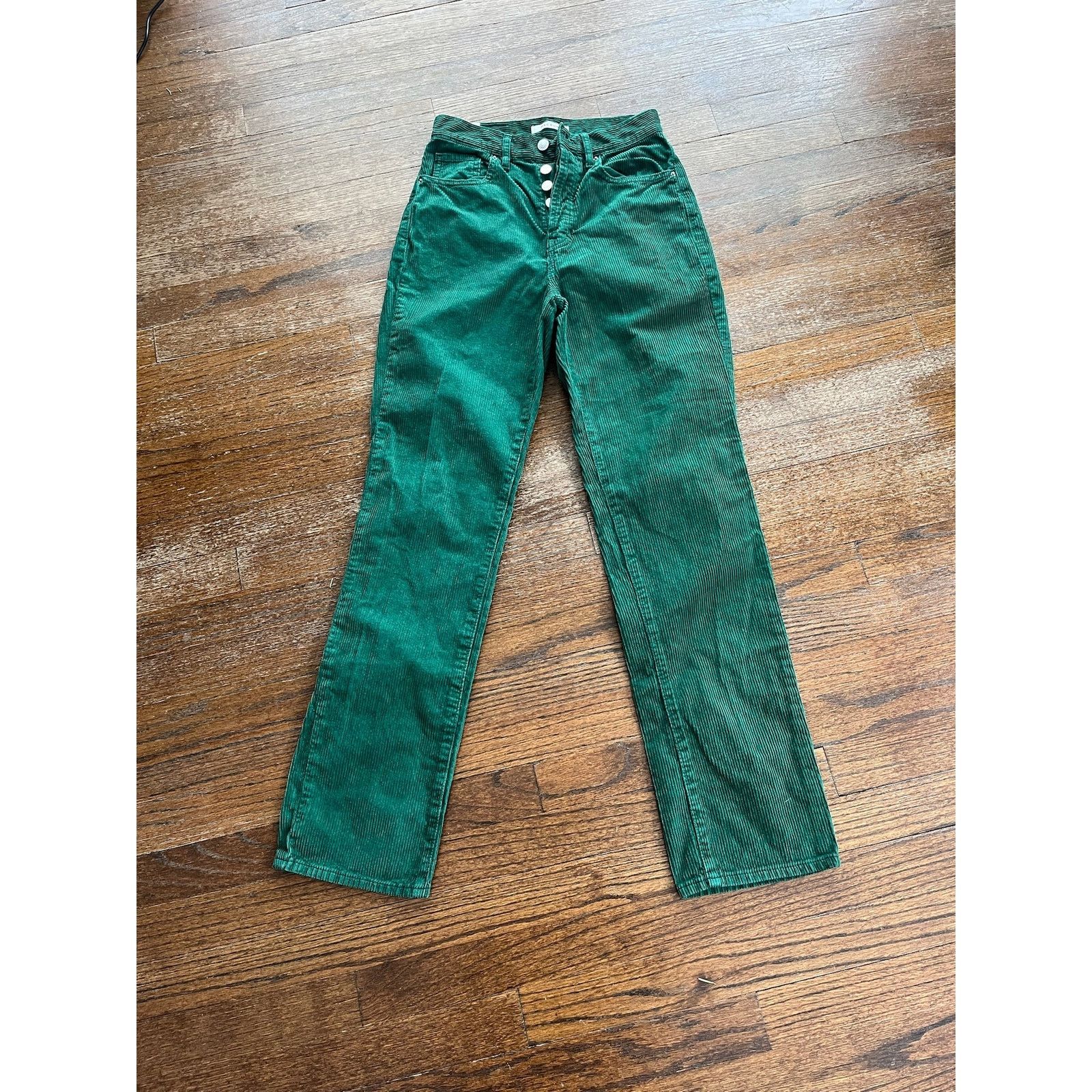 Pacsun Pacsun Dad Jean Green HR Cords, size 25 Size 25" / US 0 / IT 36 - 1 Thumbnail