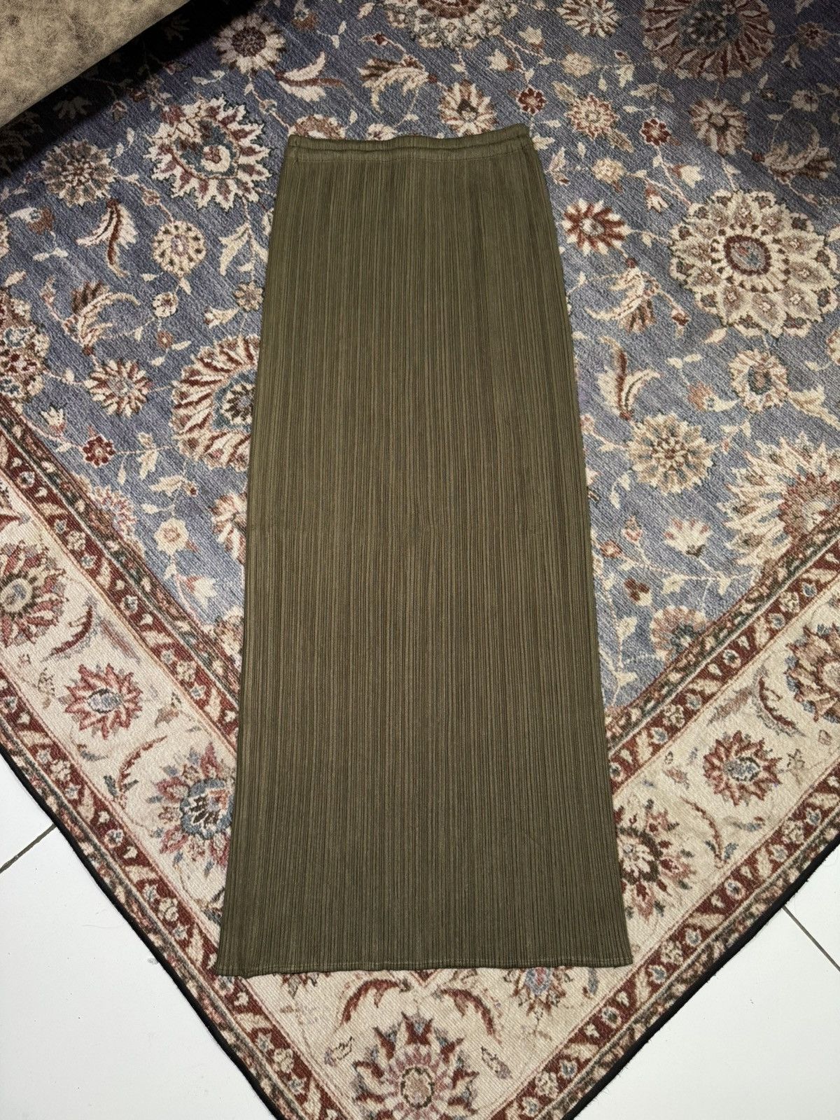 Pleats Please Issey Miyake Pleats Please Issey Miyake Skirt Olive green Size 24" / US 00 / IT 34 - 1 Thumbnail