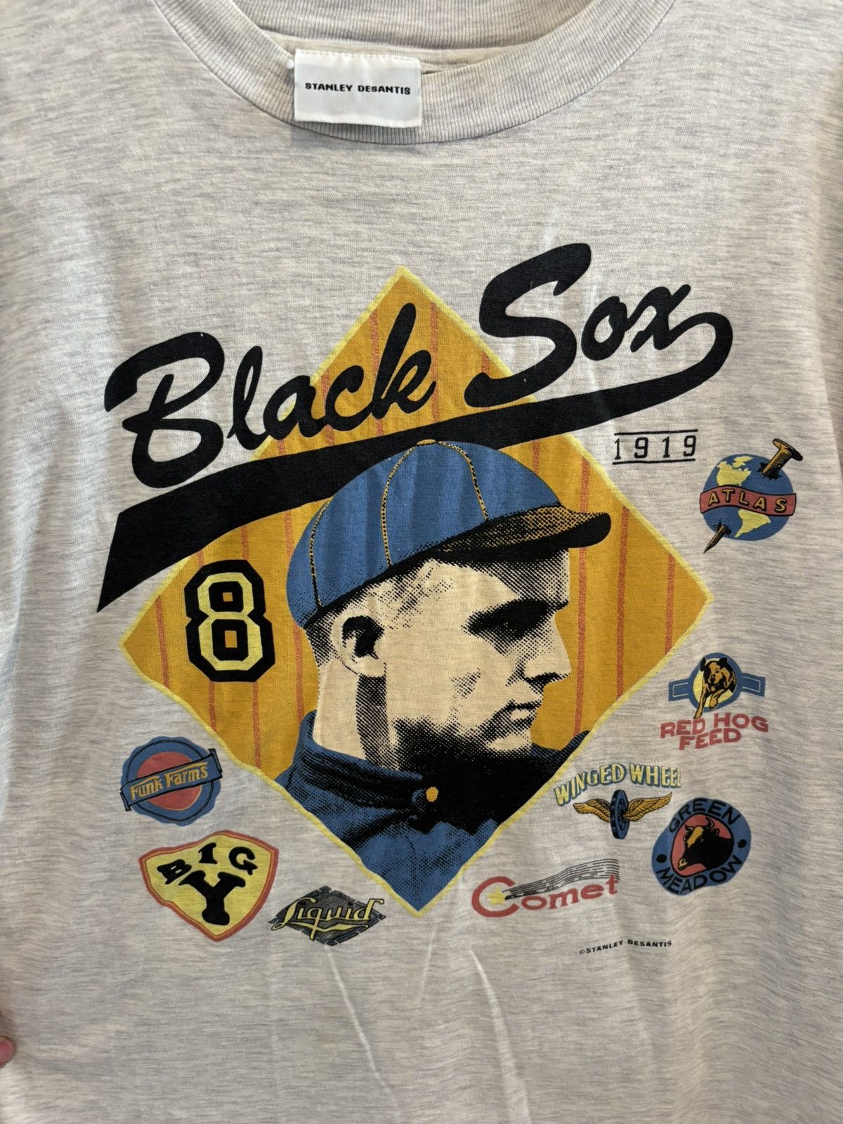 Other Vintage Stanley Desantis Black Sox Graphic Tee Size L Size US L / EU 52-54 / 3 - 5 Thumbnail