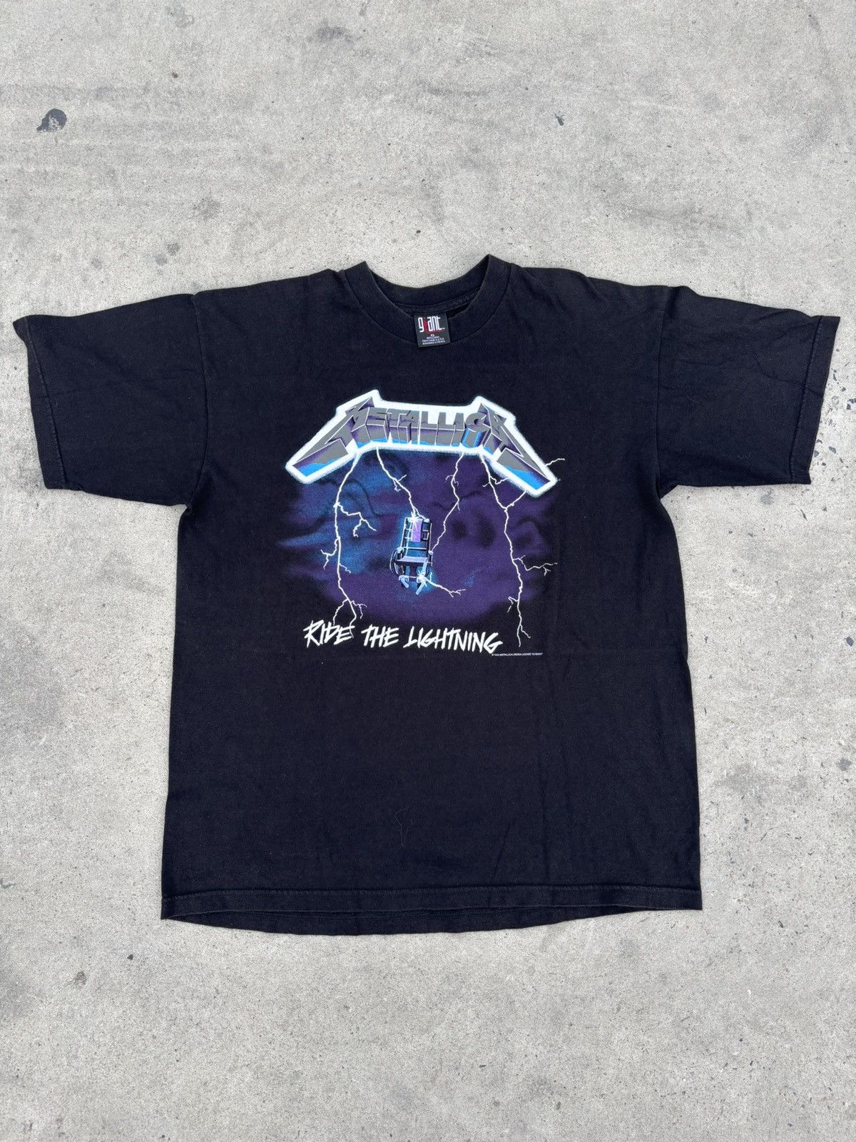 Band Tees × Metallica × Vintage Metallica Ride the lightning 90’s tee (RARE) Size US XL / EU 56 / 4 - 1 Thumbnail