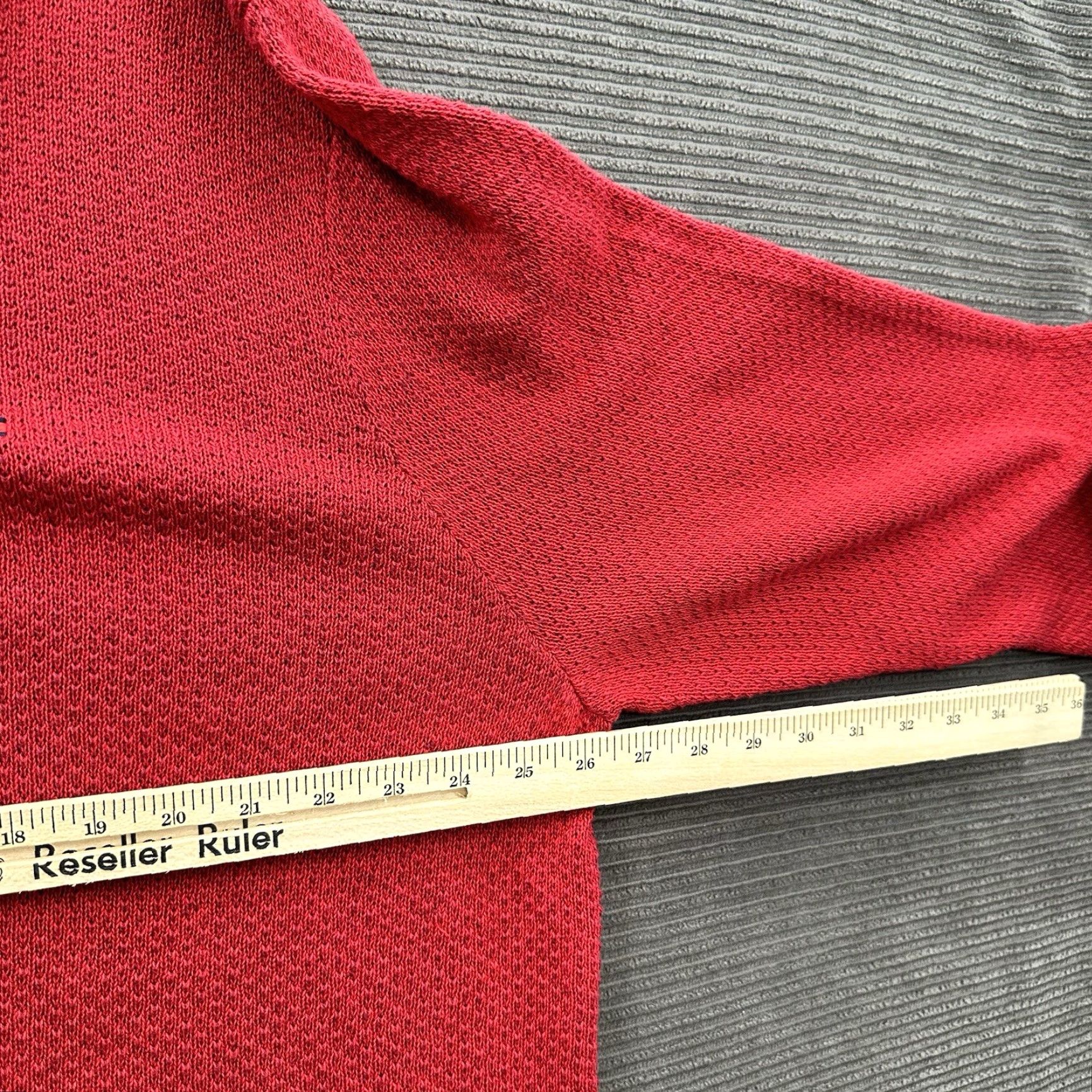 Tommy Hilfiger Tommy Hilfiger Sweater Mens 2XL Red Cotton Long Sleeve 1/4 Zip Mock Neck Preppy Pullover Knit Size US XXL / EU 58 / 5 - 6 Thumbnail