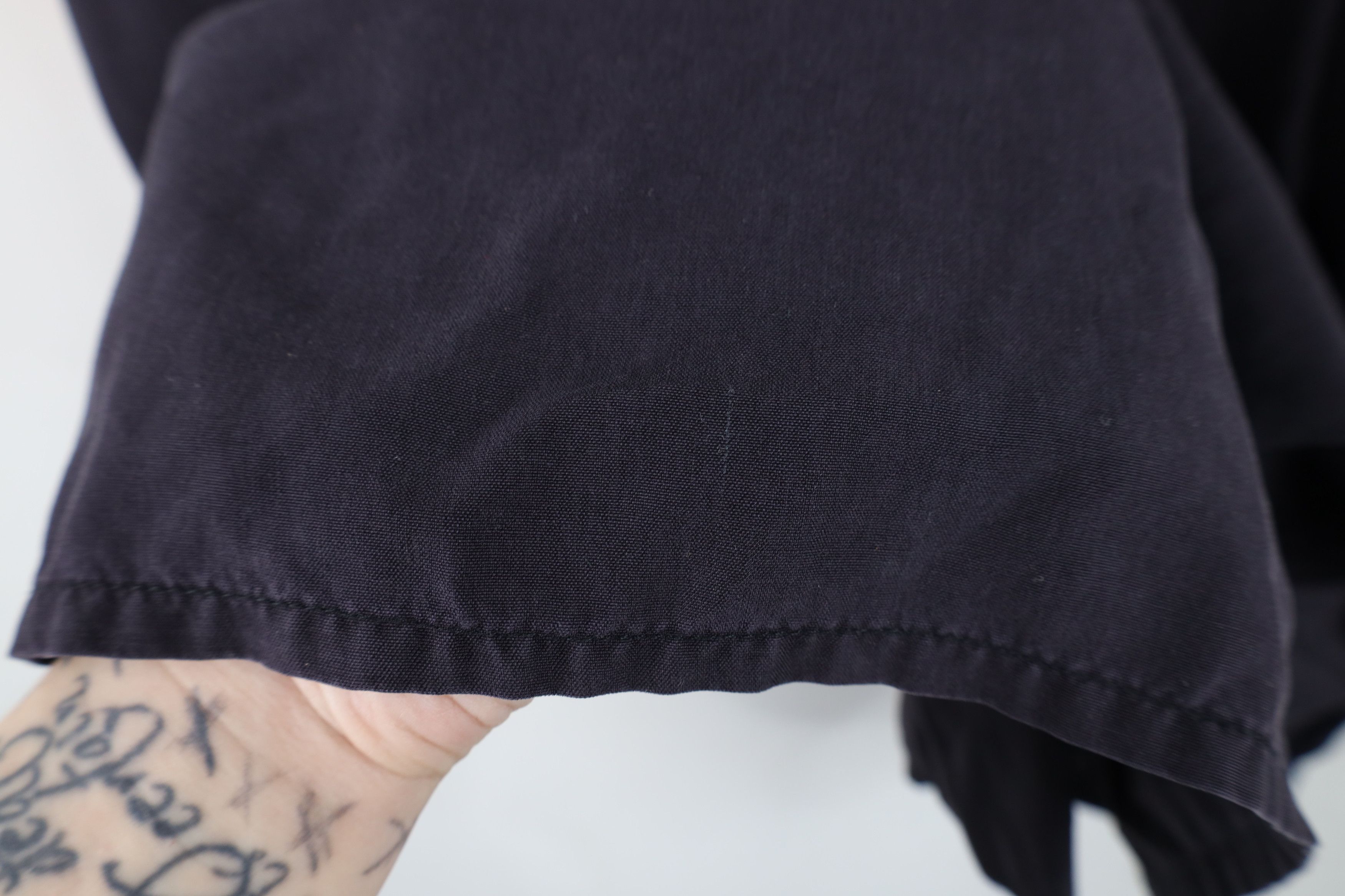 Vintage Vintage 90s Streetwear Collar Board Button Shirt Black Size US S / EU 44-46 / 1 - 11 Thumbnail