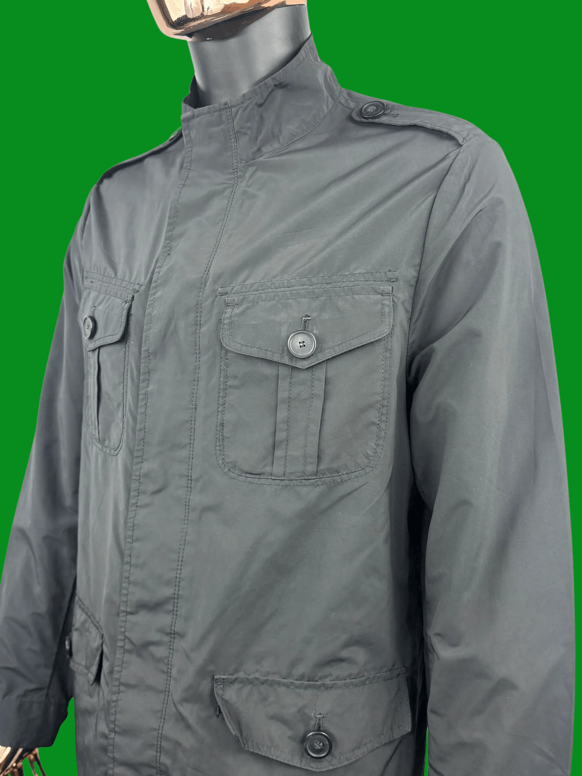 Kenneth Cole Men's Kenneth Cole Water Resistant Utility Rain Shell Jacket Size US L / EU 52-54 / 3 - 1 Thumbnail