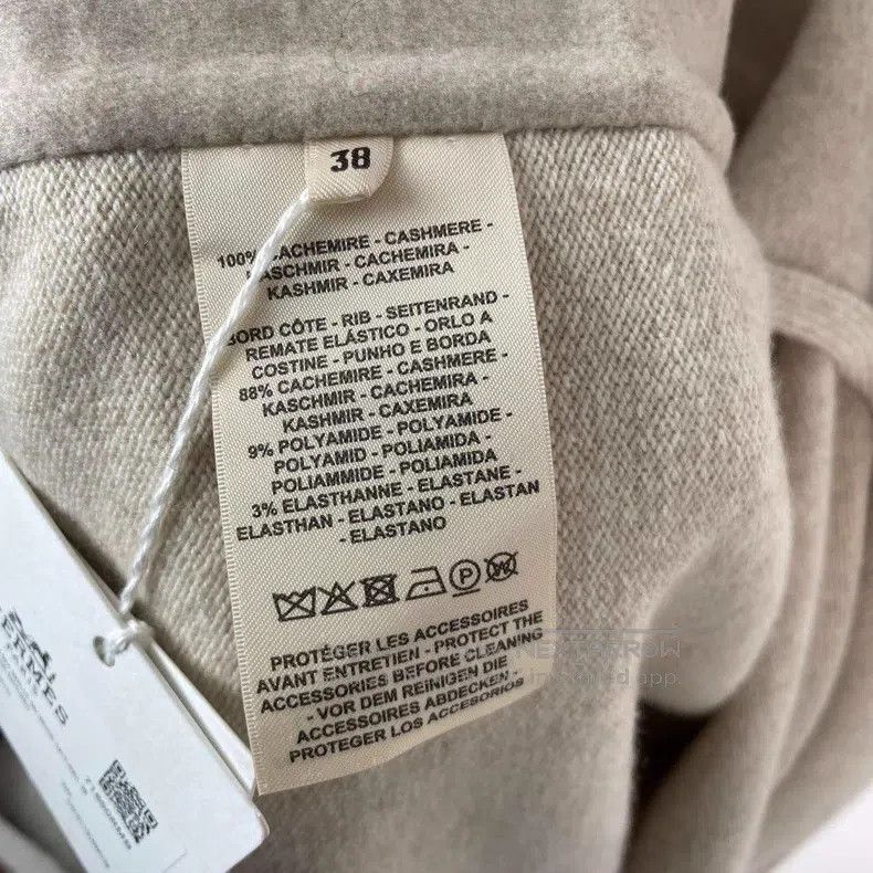 Hermes Hermes Medium-length beige cashmere coat Size XS / US 0-2 / IT 36-38 - 7 Thumbnail