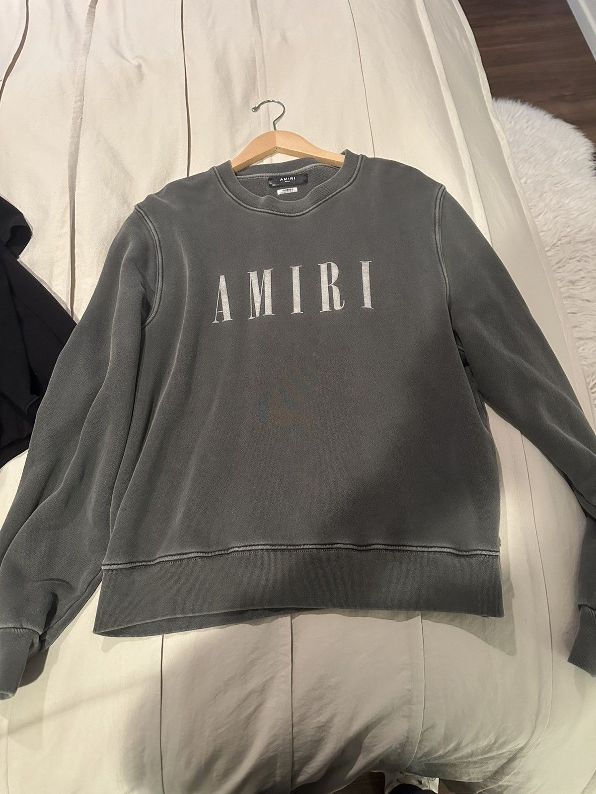 image of Amiri Crewneck in Grey, Men's (Size Small)