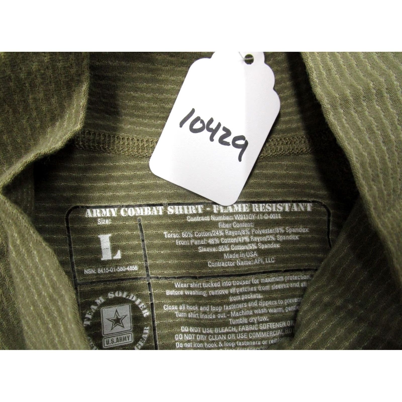 Vintage Army Combat Shirt Men Large Multicam Camo Flame Resistant Tactical Uniform Top Size US L / EU 52-54 / 3 - 7 Thumbnail