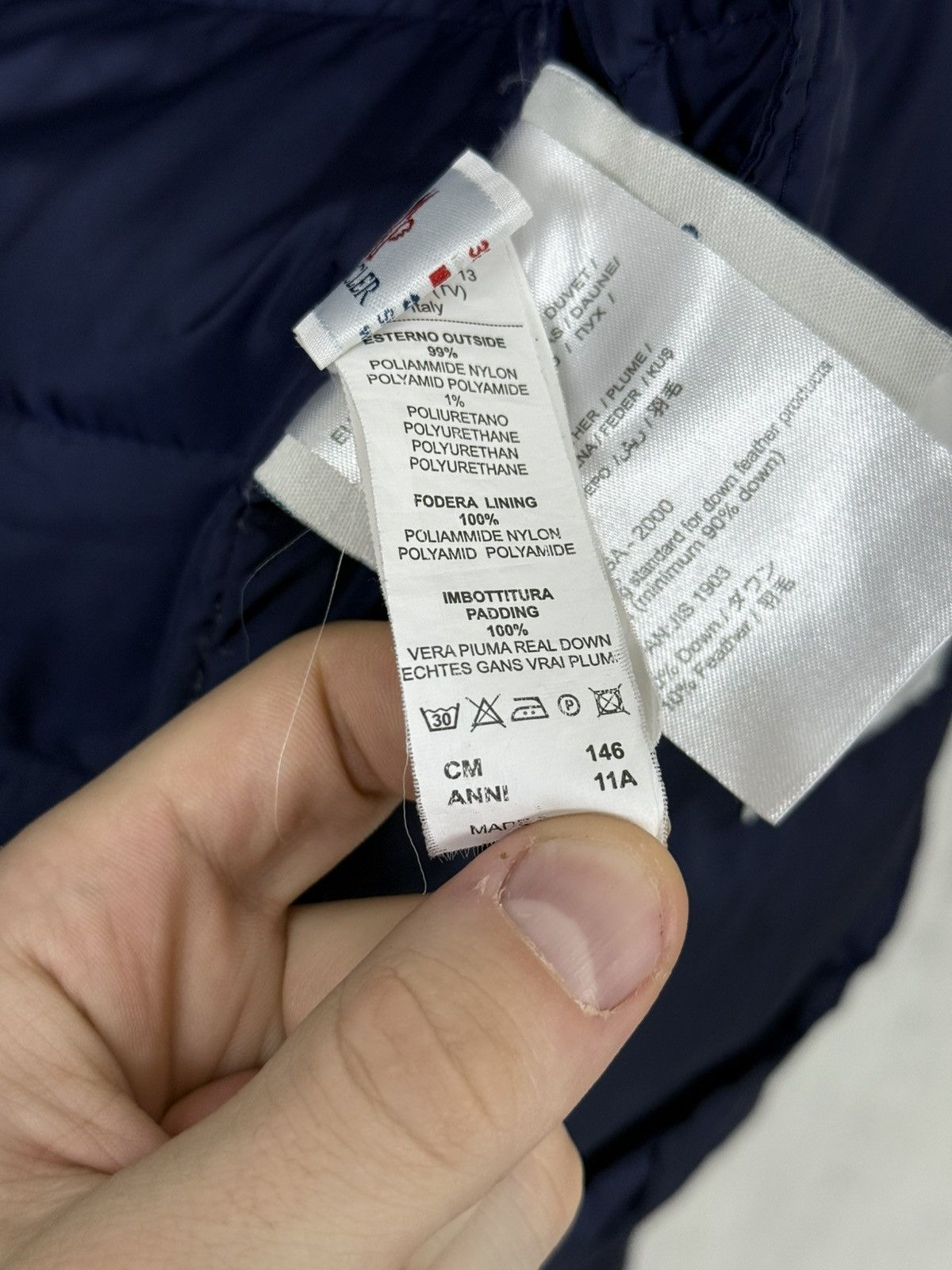 Moncler Moncler Kids Blue Down Puffer Jacket Size 11/146 Size XXS / US 00 / IT 34 - 22 Thumbnail