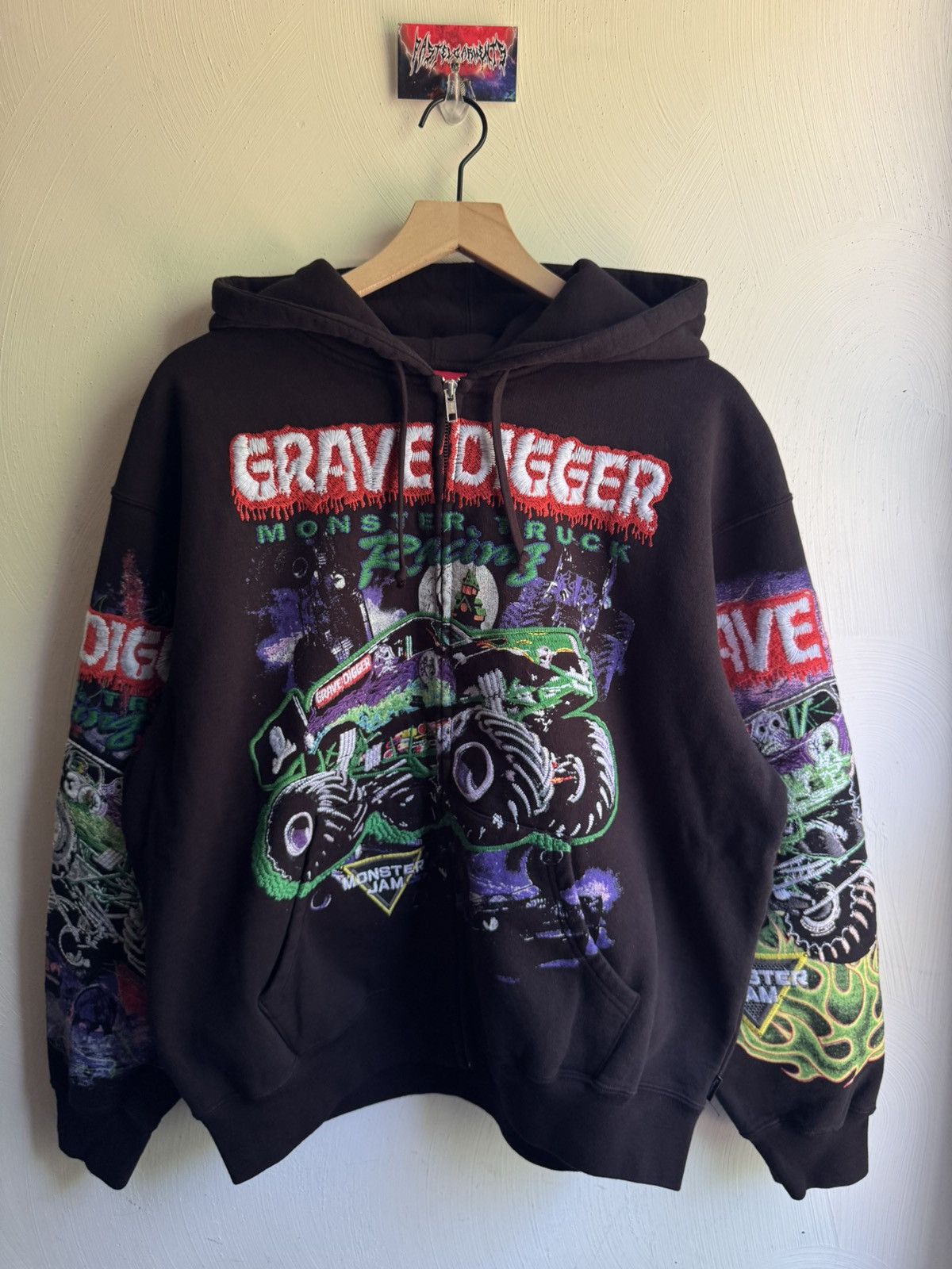Supreme Supreme Grave Digger Zip Up Hoodie Black Size US M / EU 48-50 / 2 - 2 Thumbnail