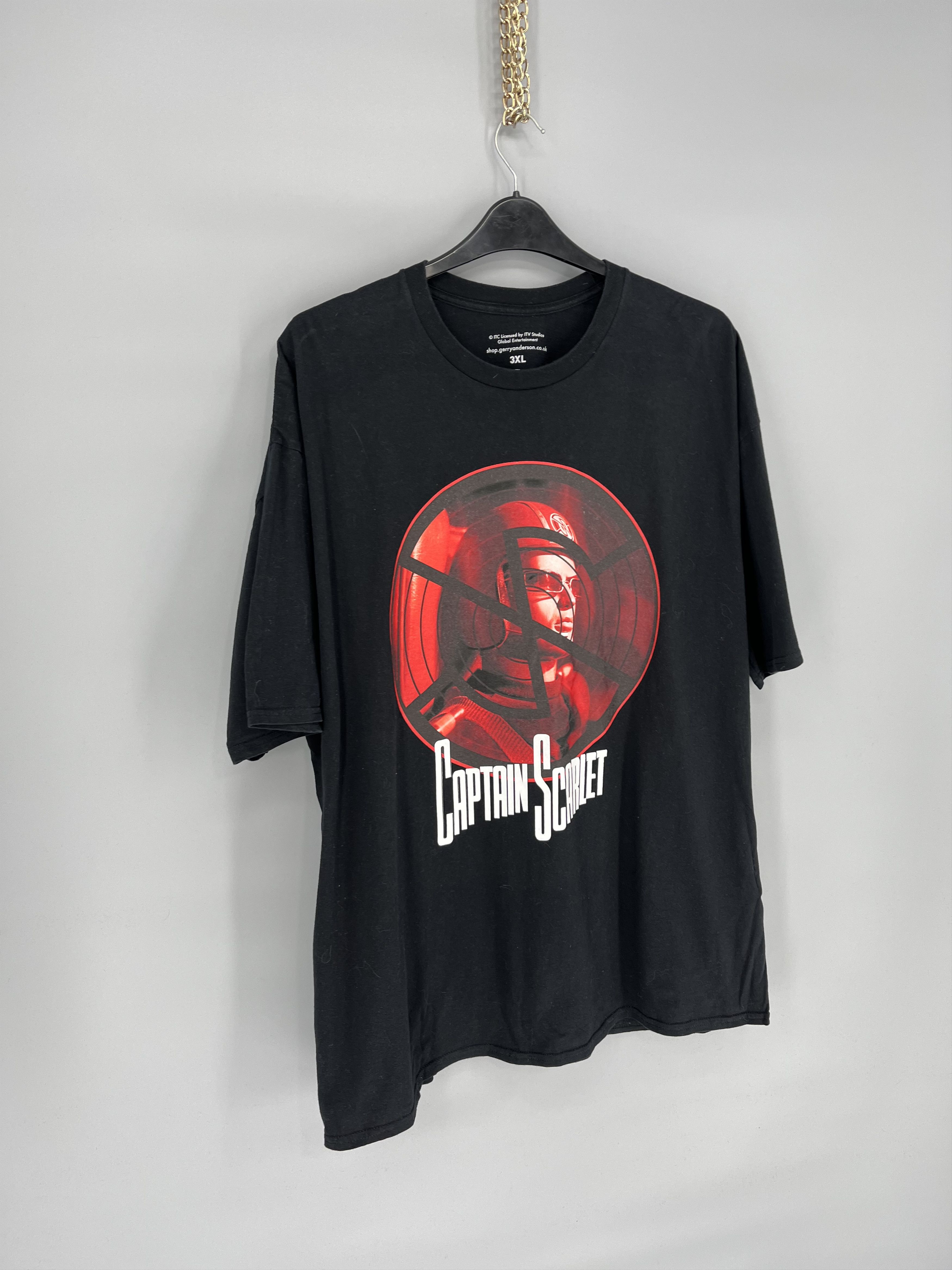 Cartoon Network Captain Scarlet Vintage Movie T-Shirt Rare Size XXXL Size US XXL / EU 58 / 5 - 2 Thumbnail