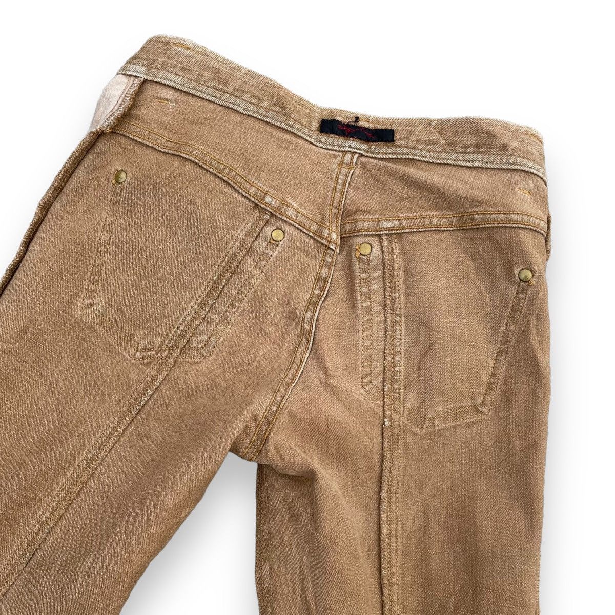 If Six Was Nine × Japanese Brand × Le Grande Bleu (L.G.B.) VINTAGE JAPANESE SUPER FLARE DENIM PANTS Size 26" / US 2 / IT 38 - 18 Thumbnail