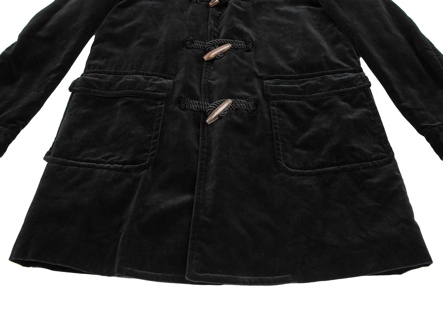Comme des Garcons Homme Plus Velvet Duffle Coat in Black Size S Size US S / EU 44-46 / 1 - 10 Thumbnail