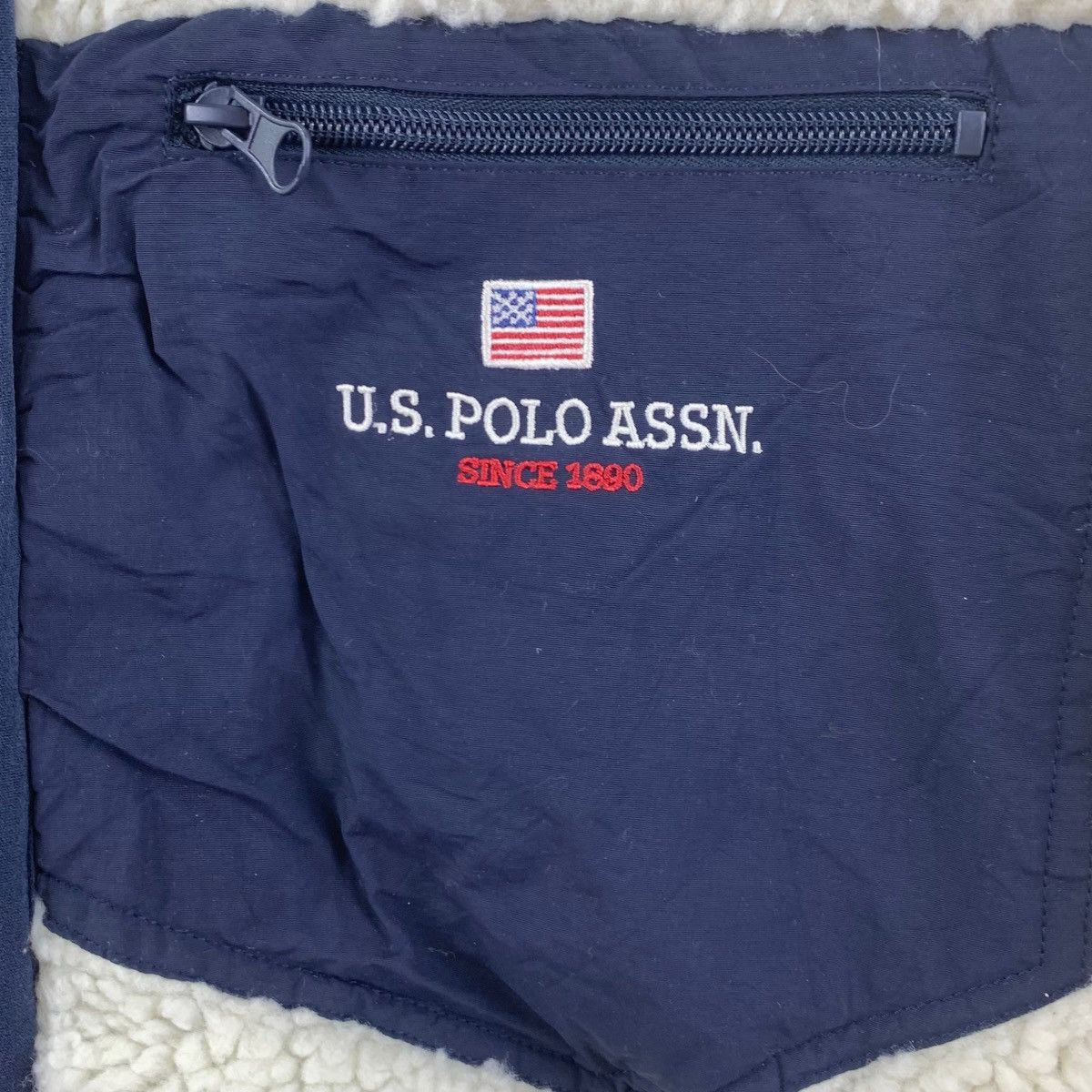 U.S. Polo Assn. Vintage US POLO ASSN Retro X Sherpa Deep Pile Fleece Size US M / EU 48-50 / 2 - 3 Thumbnail