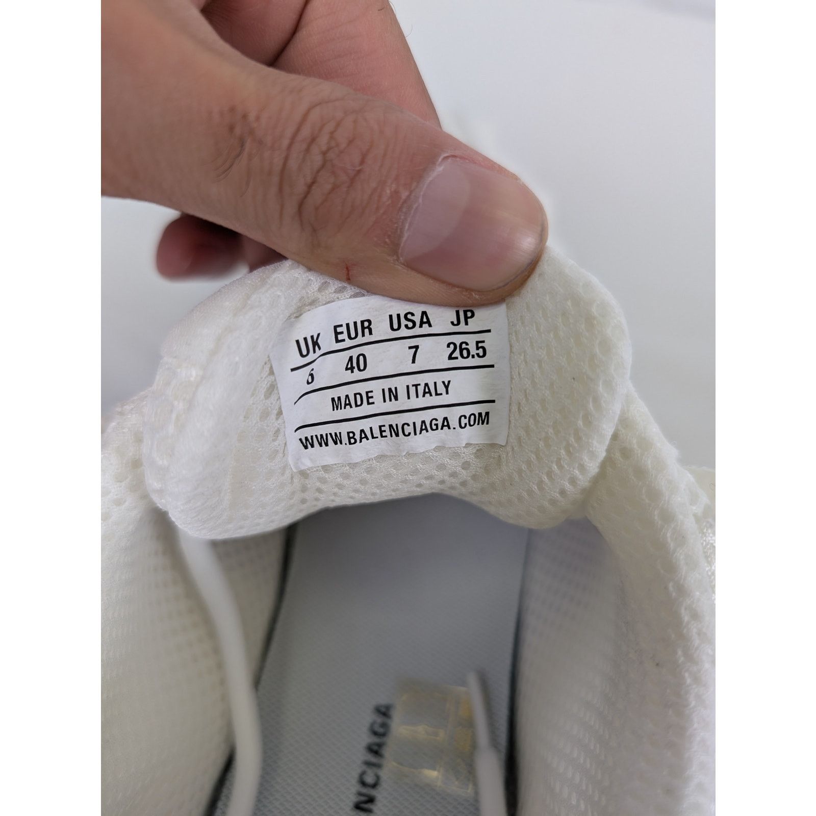 Balenciaga o1rshd1 Phantom Sneakers in White Size US 7 / EU 40 - 12 Thumbnail