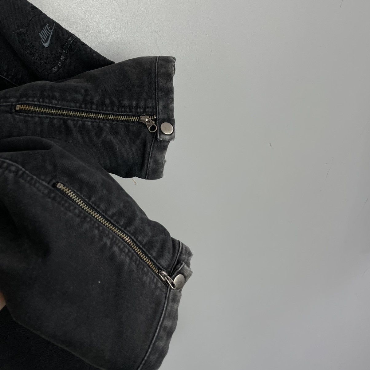 Nike × Vintage Vintage 90’s Nike distressed Denim Jacket y2k Size US M / EU 48-50 / 2 - 10 Thumbnail