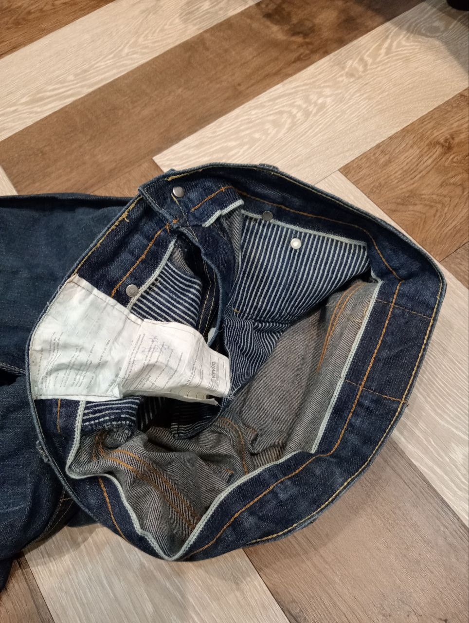 Visvim VISVIM FLUXUS SERGE DE NIMES SELVEDGE BAGGY DENIM PANTS Size US 34 / EU 50 - 6 Thumbnail