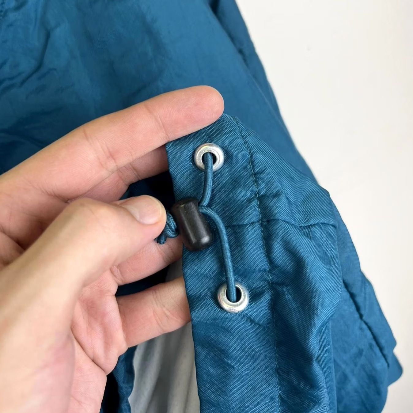 Champion VINTAGE Champion Jacket Windbreaker 90s Teal XL Mens Green V-Neck Pullover Lightweight Ribbed Cuffs Logo Size US XL / EU 56 / 4 - 4 Thumbnail