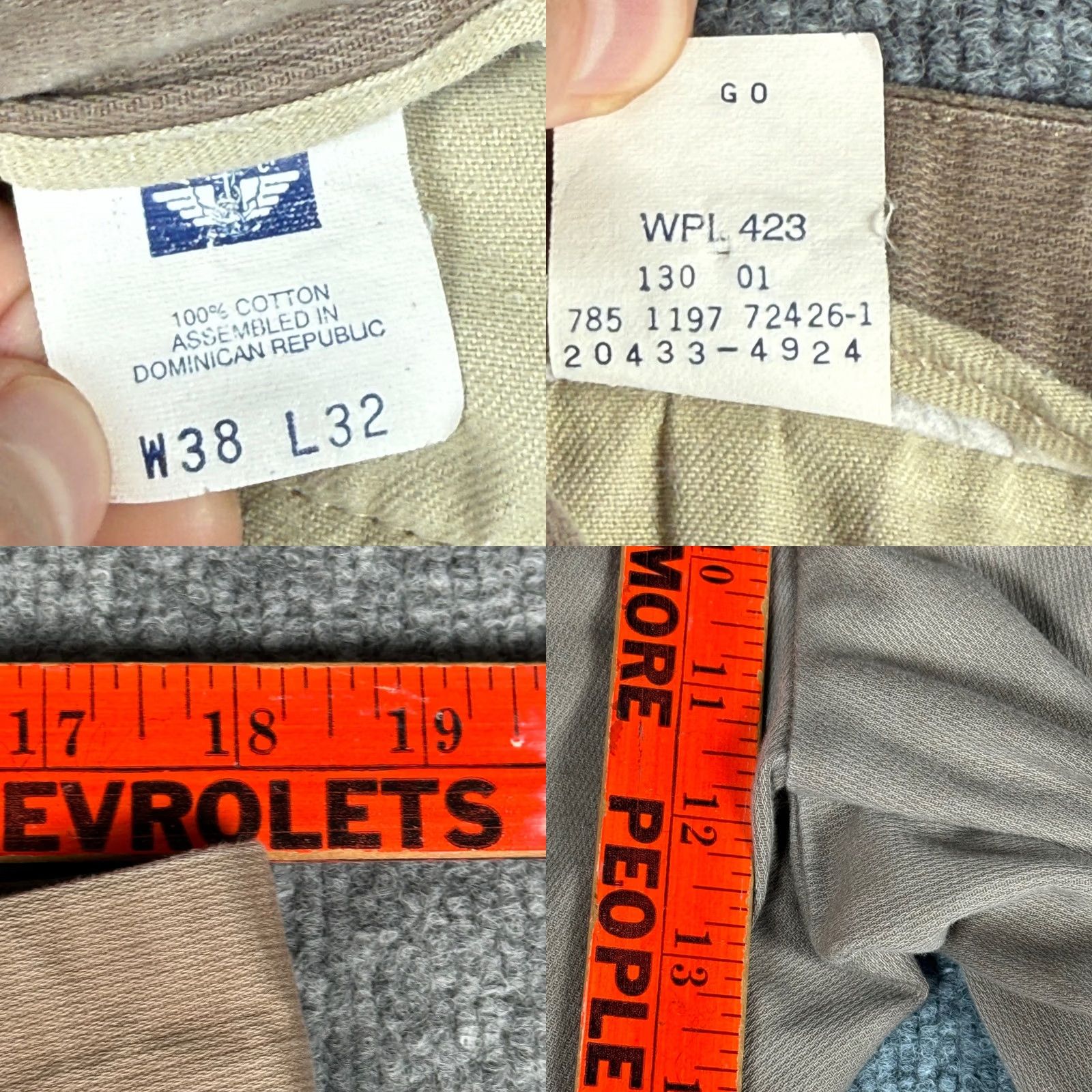 Dockers VINTAGE Dockers Pants Khaki Corduroy Relaxed Fit Pleated 38x30 Waist 36 Y2K 90s Mens Size US 36 / EU 52 - 8 Thumbnail