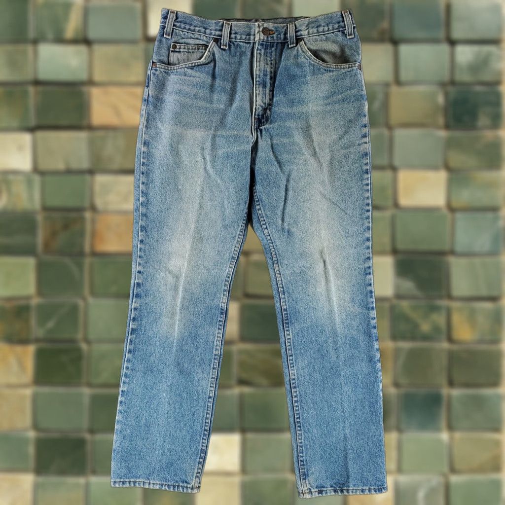 JCPenney JC Penney Plain Pockets VTG Blue Jeans Made USA Mens 33x31 Inseam 30 32 Blue Straight 32 Mens Blue Jeans VTG JC Penney Ballpark Size US 32 / EU 48 - 1 Thumbnail