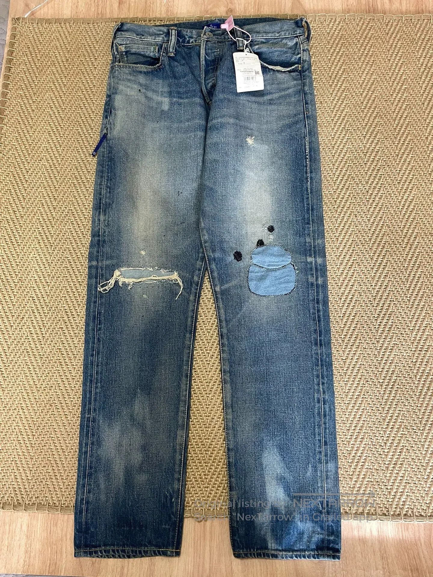 Vanquish denim by vanquish fragment distressed jeans. Size US 30 / EU 46 - 1 Thumbnail